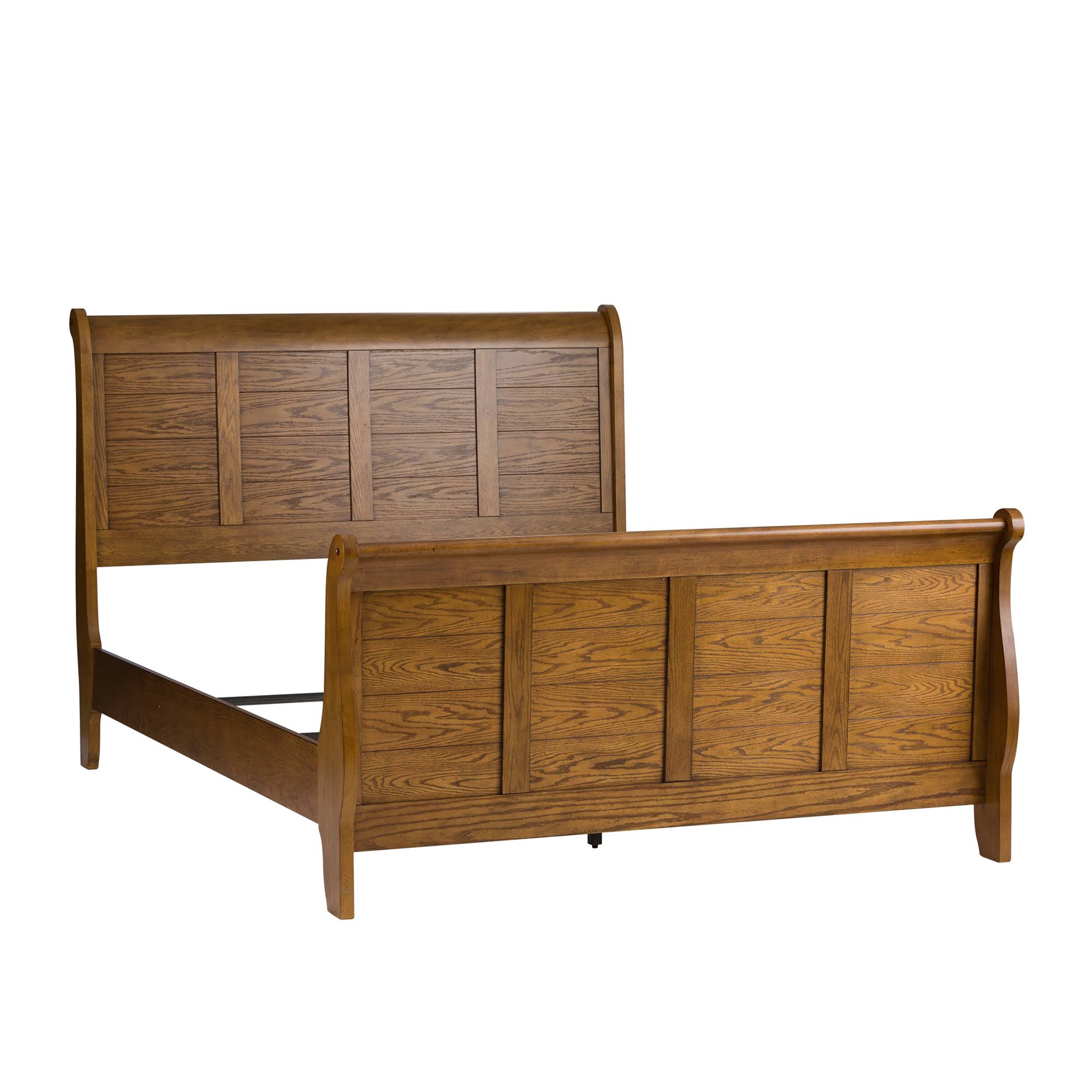 Liberty Furniture Grandpas Cabin Aged Oak Queen Sleigh 5YCDXTYB_0WO8I