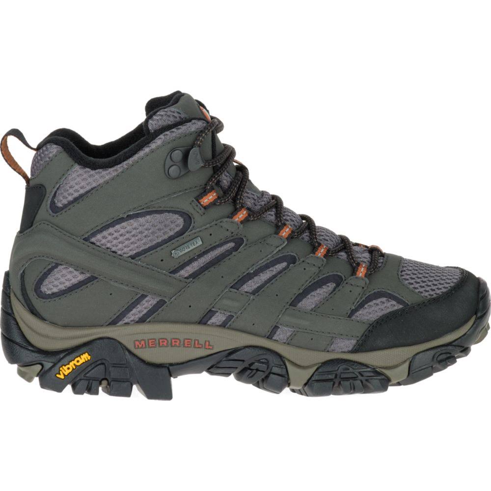 Merrell Women's Moab 2 Mid Waterproof Hiking Boot, Boulder/Blush, Z0GRDV2Y_1XIAB