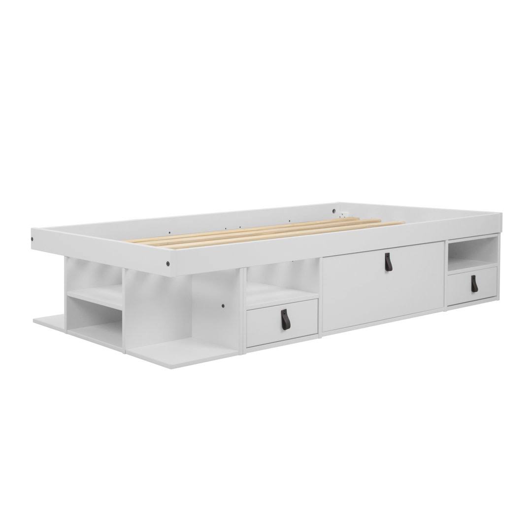 Pharr Low Profile Storage Platform Bed Latitude Run Size: Twin, Color: SZ7X4NYH_Y73CD