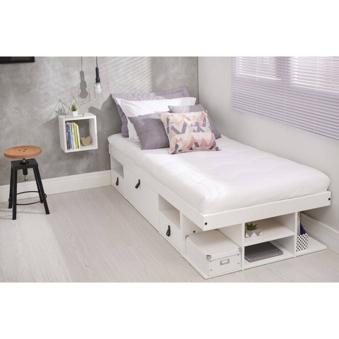Pharr Low Profile Storage Platform Bed Latitude Run Size: Twin, Color: SZ7X4NYH_Y73CD