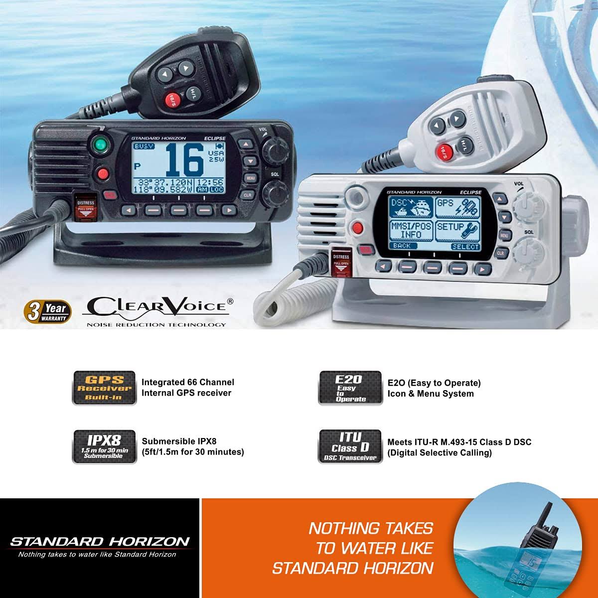 Standard Horizon Gx1400g Fixed Mount Vhf W-Gps - EPOHJ6T1_OCGJZ