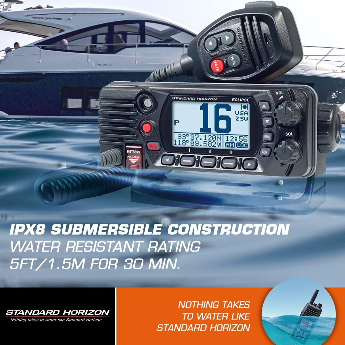 Standard Horizon Gx1400g Fixed Mount Vhf W-Gps - EPOHJ6T1_OCGJZ