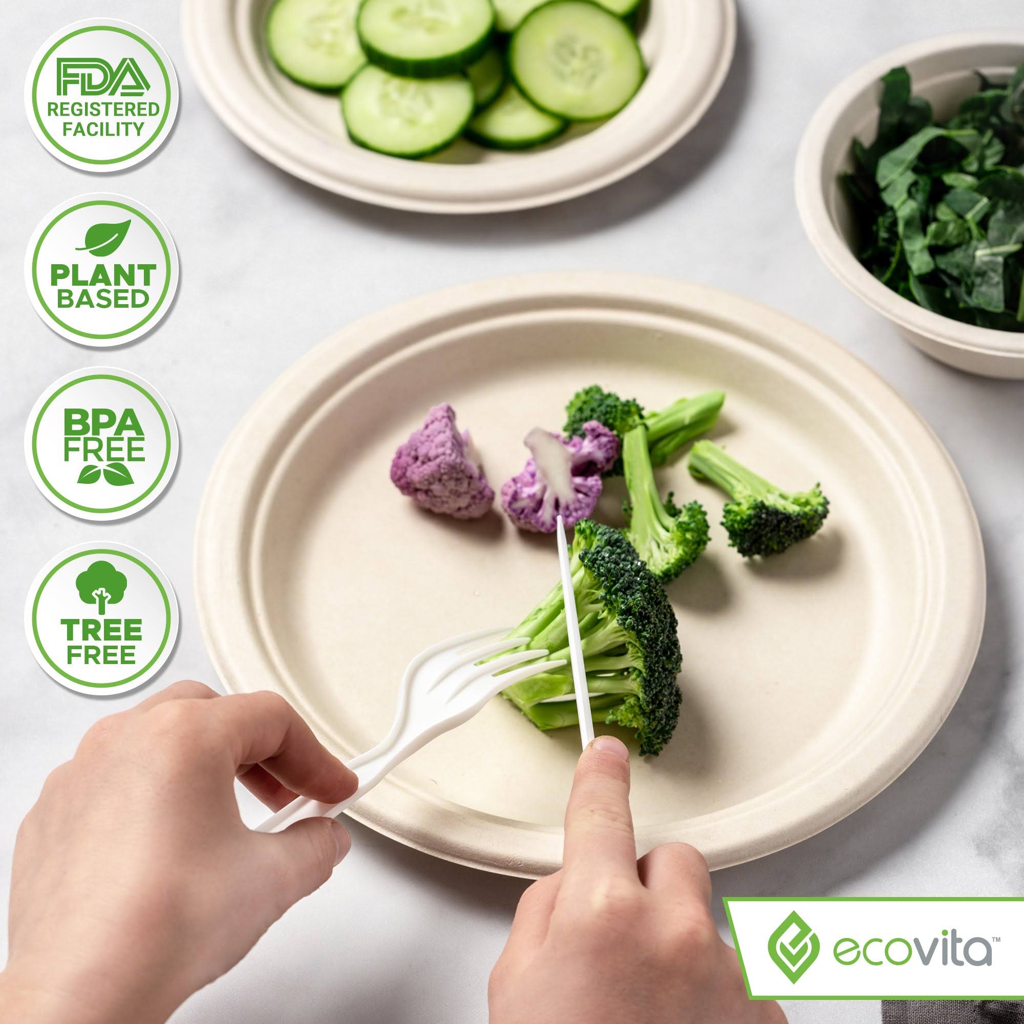 100% Compostable Forks Spoons And Knives - 380 Piece Eco Cutlery Combo Set - Eco Friendly Alternative To Plastic EWZAVNMC_MSXUR