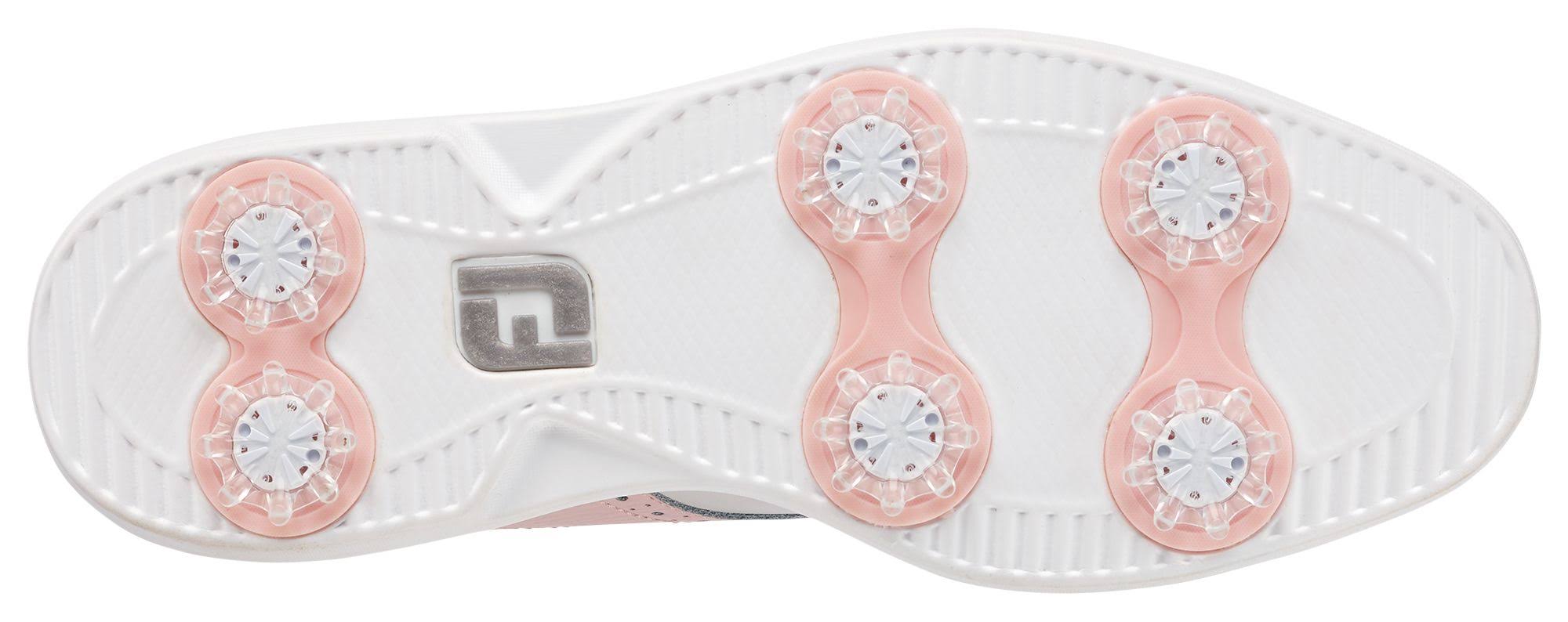 Footjoy Women's Traditions Cap Toe Golf Shoes White/Black M 8.KUOACG3W_PZOSO