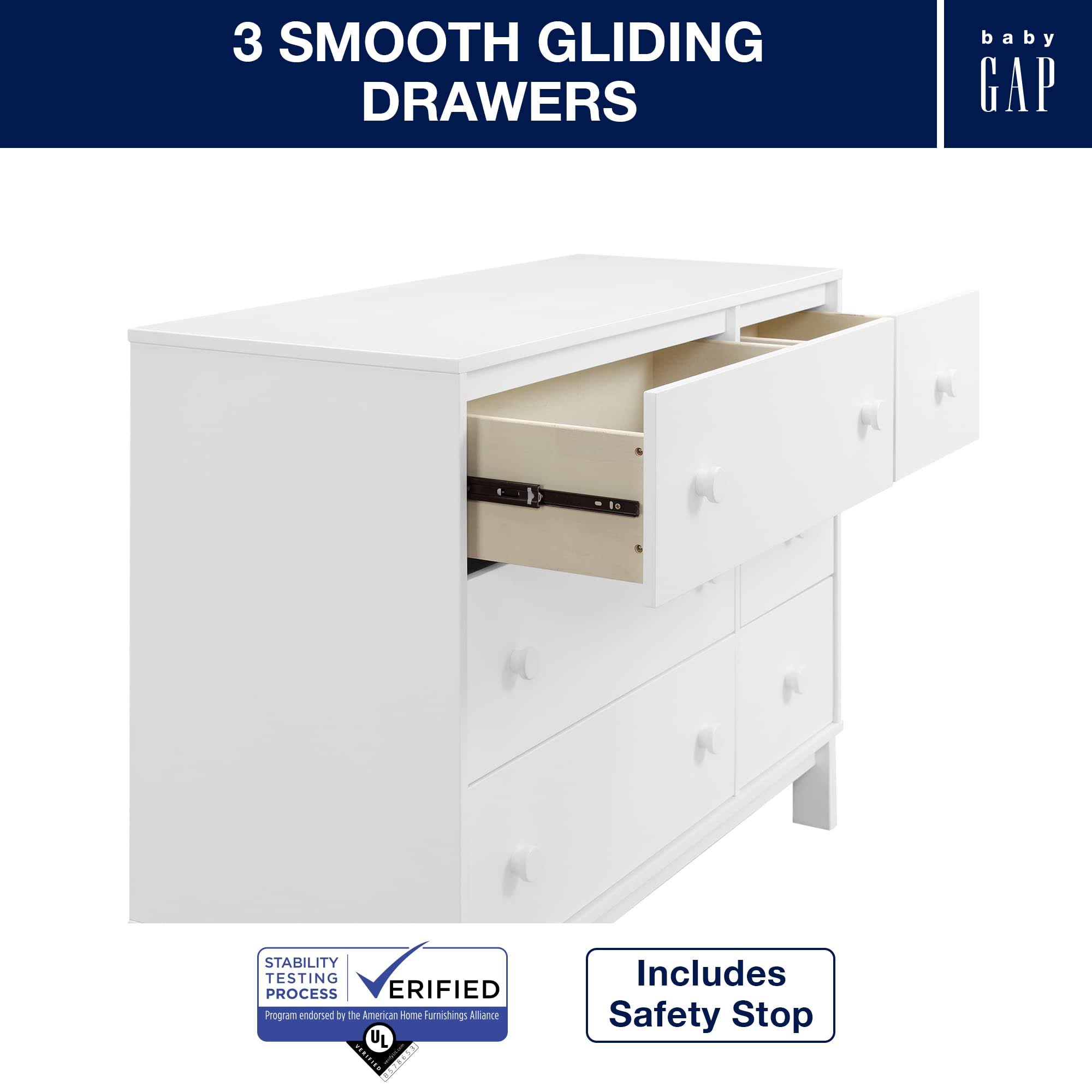 Babygap Legacy 6 Drawer Dresser - Greenguard Gold Certified, Bianca SGXFGTTA_BRGUB