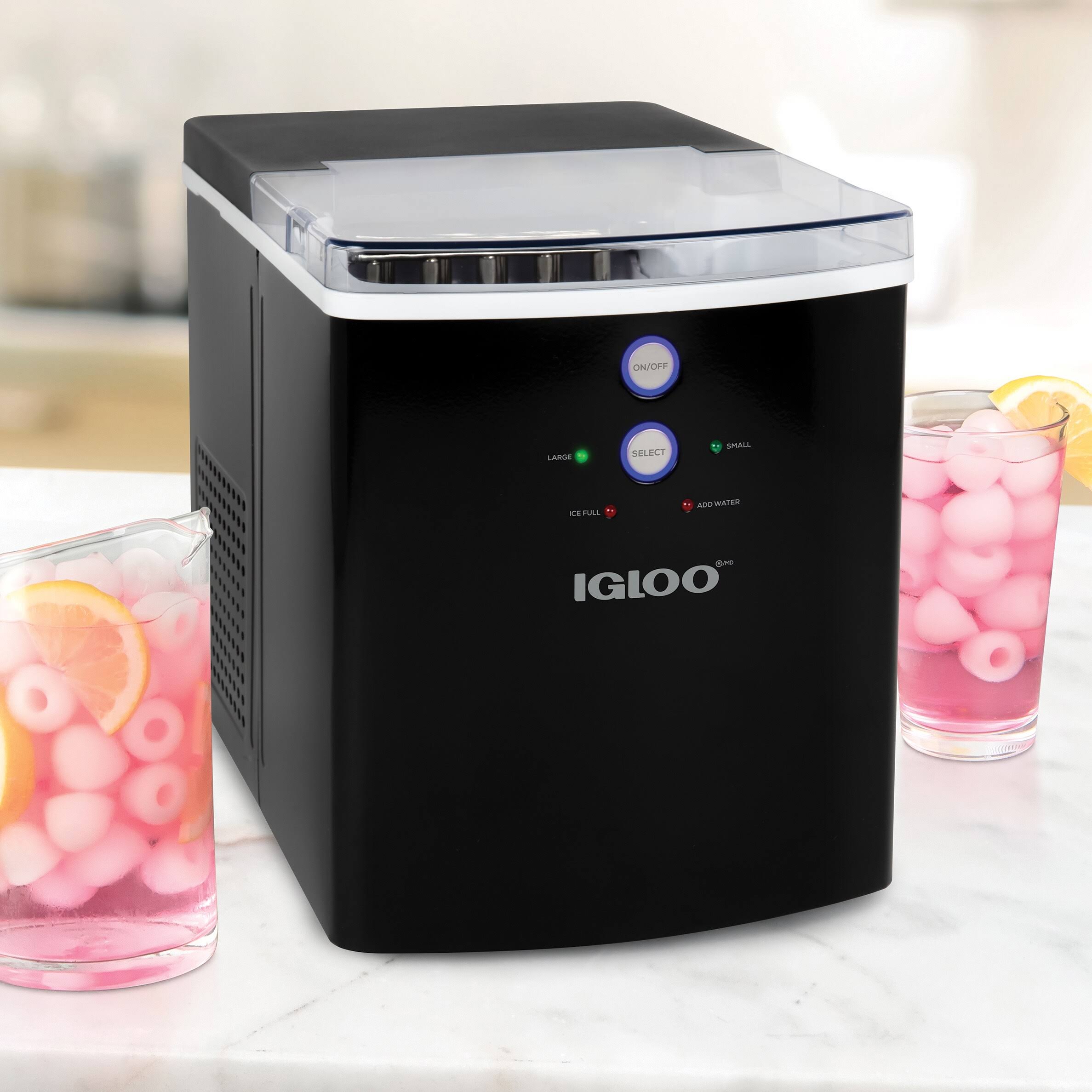Igloo 33 Lb Automatic Portable Countertop Ice Maker Machine, LSBLKX2S_8GWHK