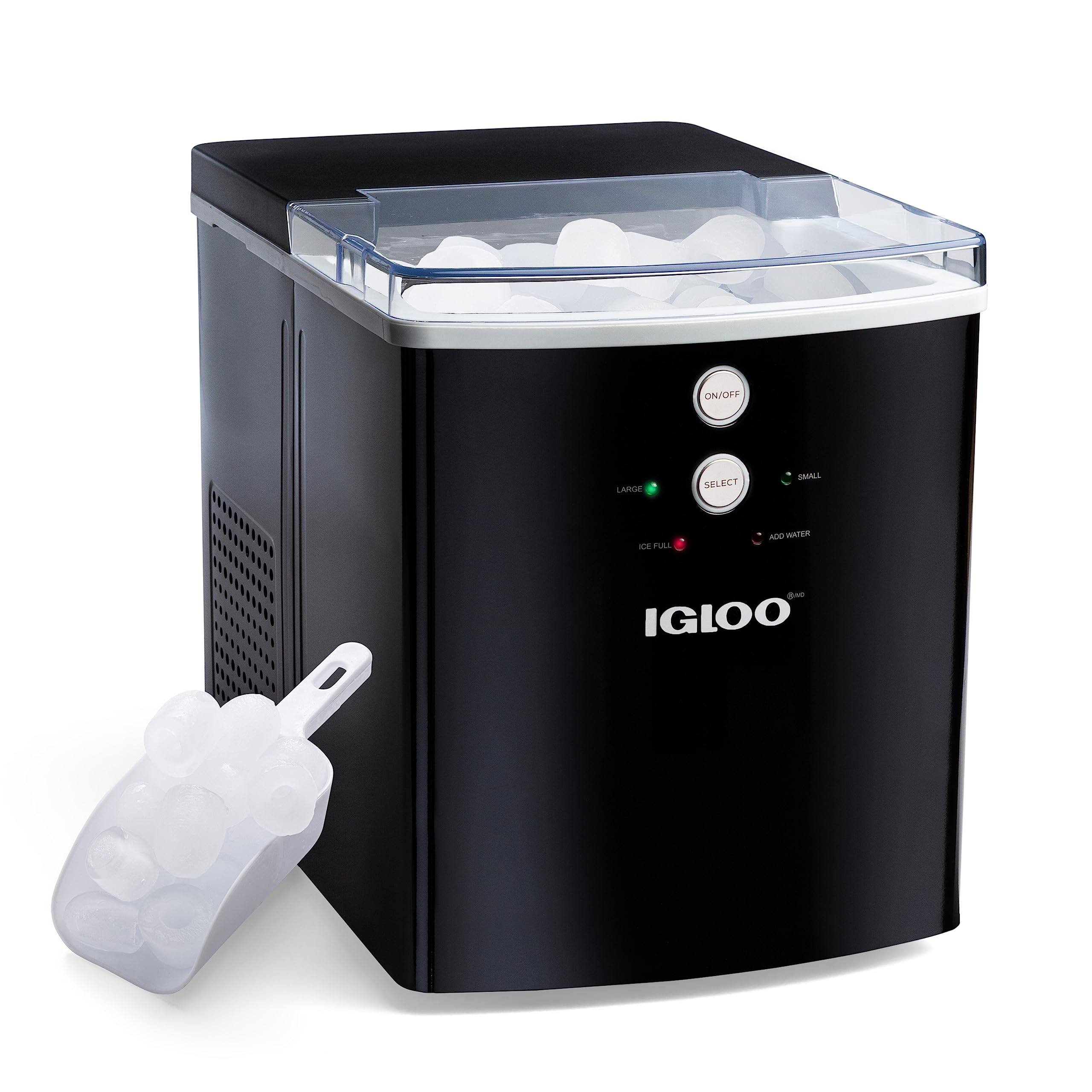 Igloo 33 Lb Automatic Portable Countertop Ice Maker Machine, LSBLKX2S_8GWHK