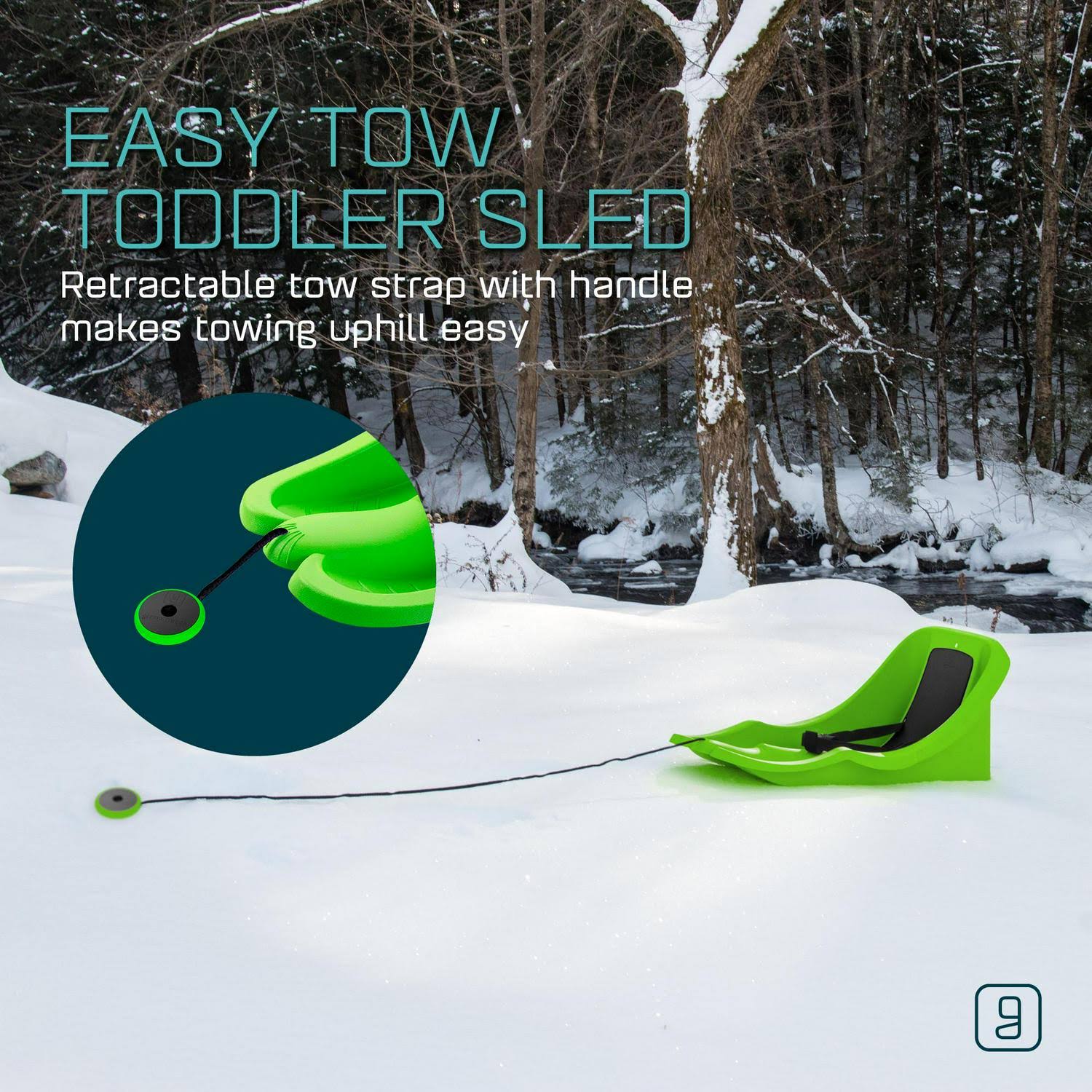 Gizmo Riders Mystic Green Baby Rider Pull Sled One-UOD8NVA5_IT2BE
