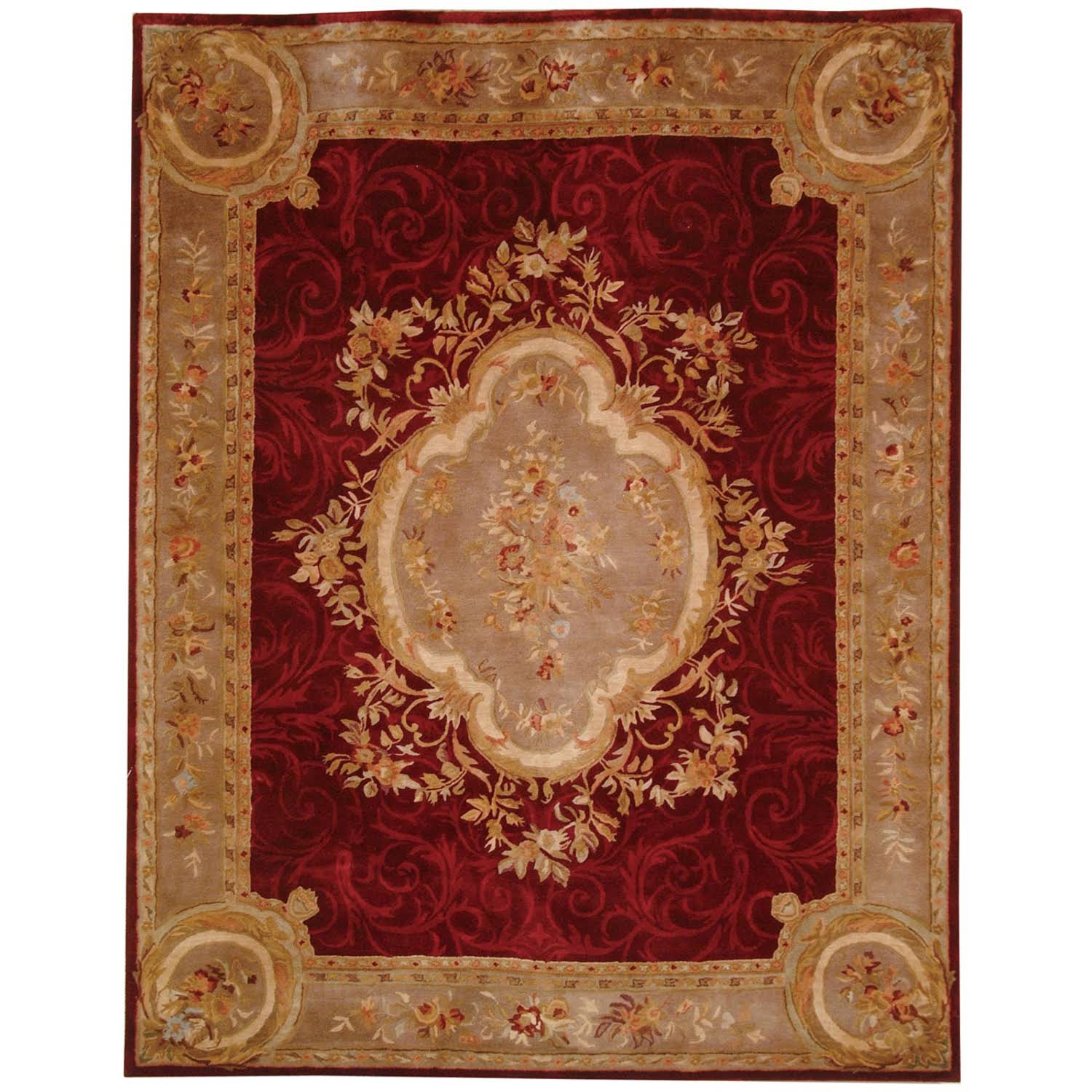 Safavieh Empire Em414a 10' X 14' Dark Red, Dark Beige VCTKHXLJ_HLGHY