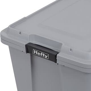 Hefty Max Pro 72 Quart Storage Tote Gray, 6/Pack (7170hftcom52252) HJIU1IUR_WVRLV