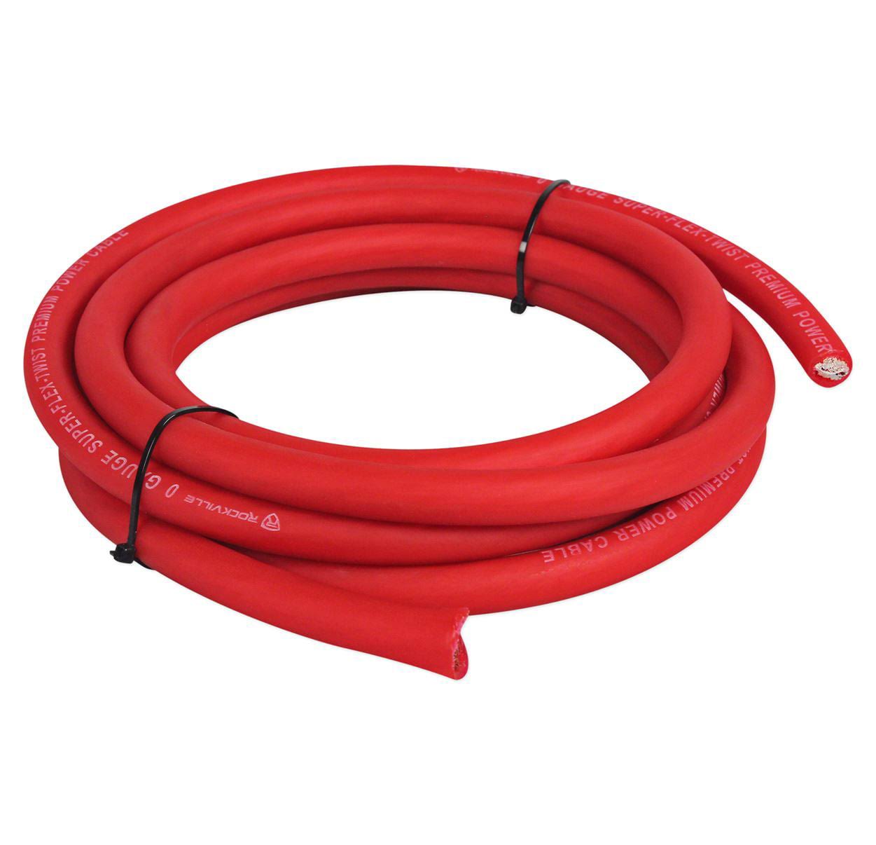 Rockville R0g100 Red 0 Gauge Awg 100 Foot Spool Car Amp Power/BRE3XKXV_4RDLR