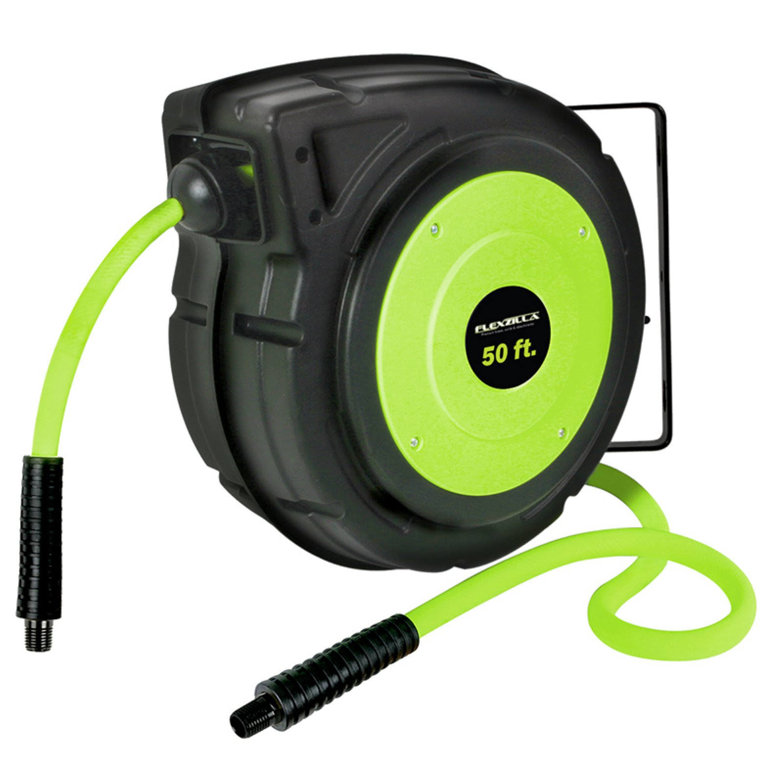 Flexzilla Enclosed Plastic Retractable Air Hose Reel, 3/8 X 50' ALBXV6RO_BVDCR