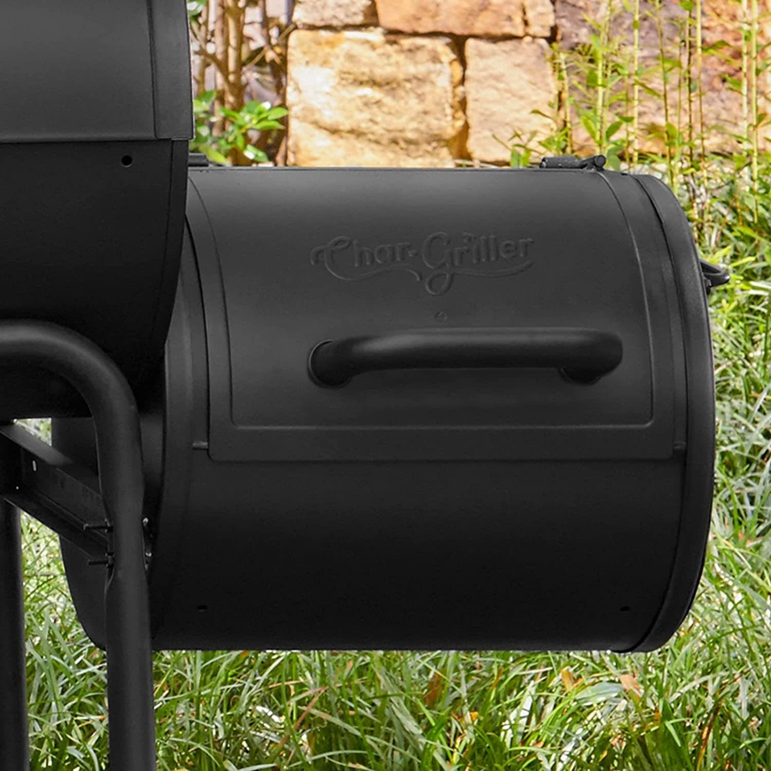 Char-Griller E82424 Side Fire Box Charcoal Grill 7X3UIGTP_PZHJO