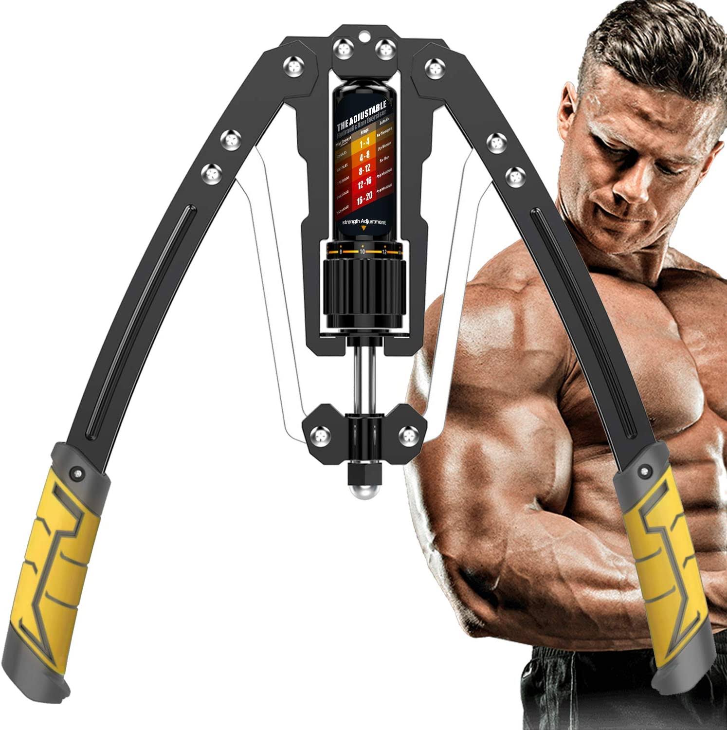 East Mount Twister Arm Exerciser - Adjustable 22-440lbs Hydraulic Power, Home Chest Expander- O9XQVB1W_NAZSH