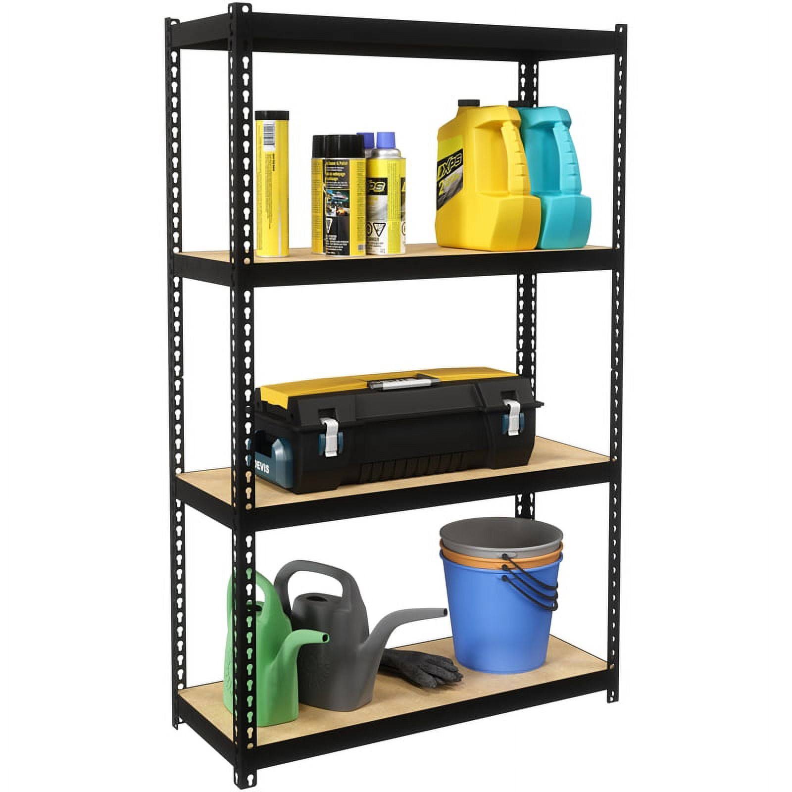 Hirsh Industries Space Solutions 1000 Riveted Metal Shelving 4-Shelf Unit 12d X 30w X 48h FVFM32MS_ACSOD
