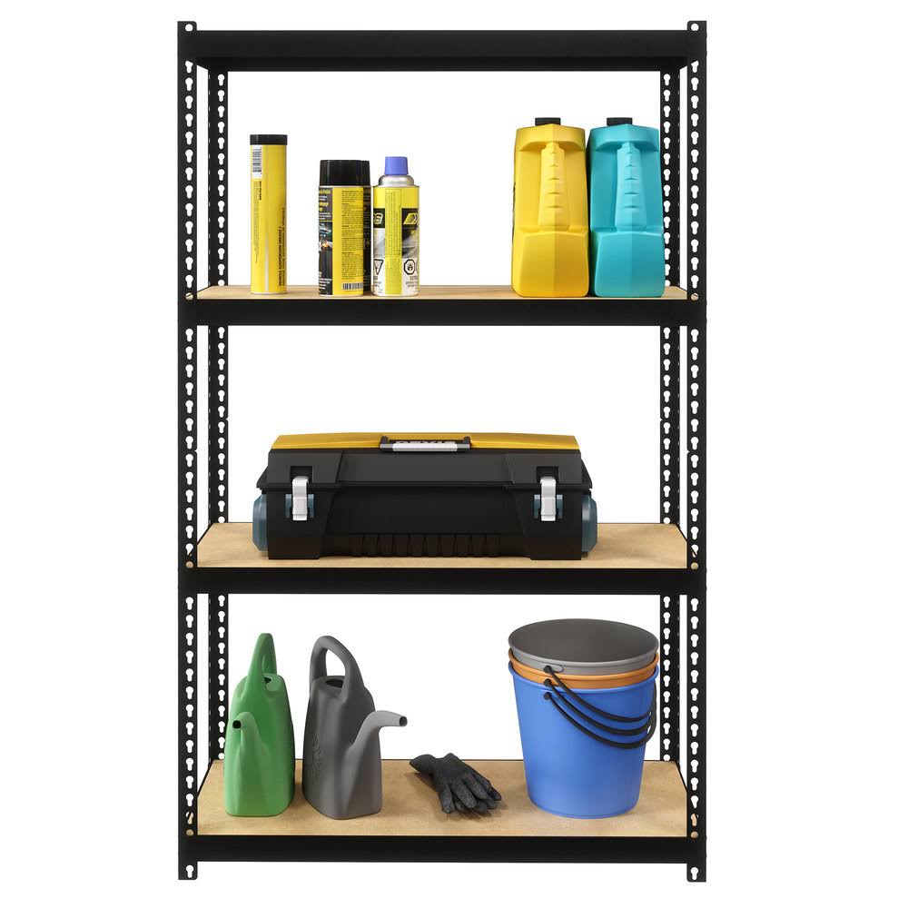 Hirsh Industries Space Solutions 1000 Riveted Metal Shelving 4-Shelf Unit 12d X 30w X 48h FVFM32MS_ACSOD