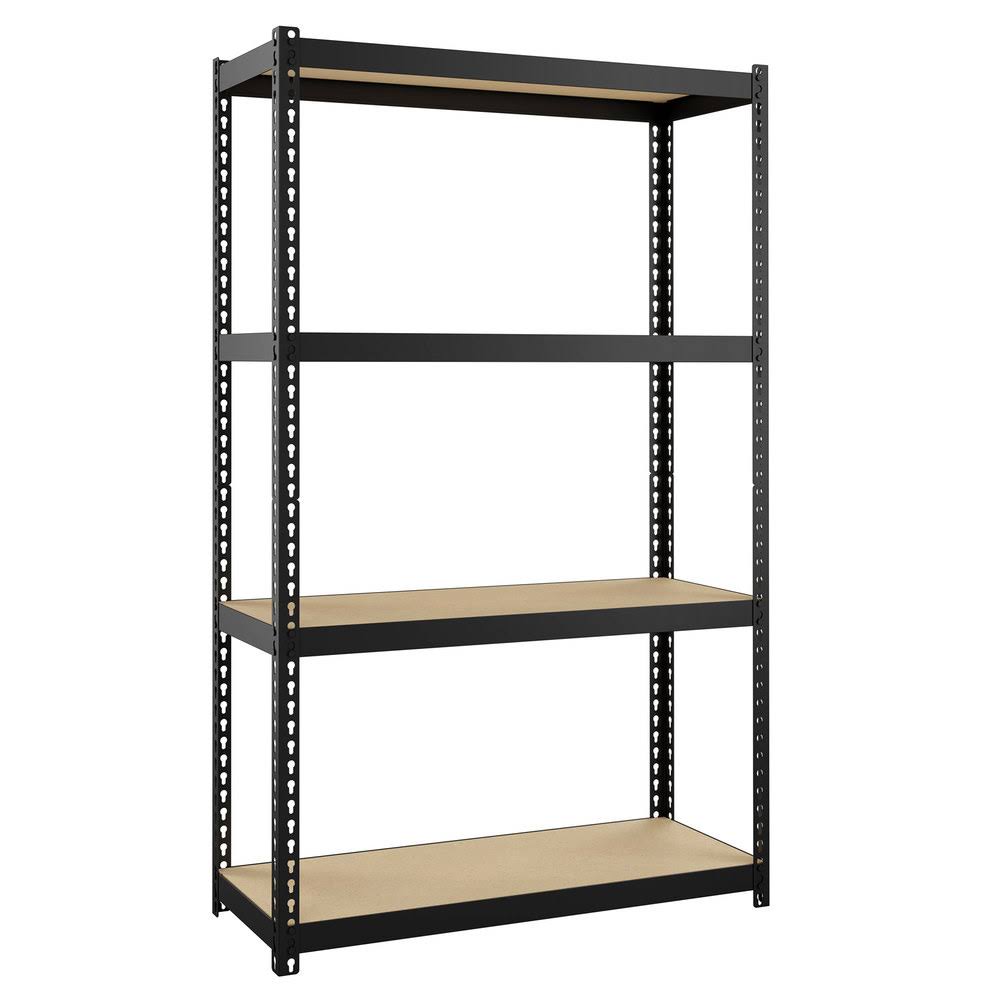 Hirsh Industries Space Solutions 1000 Riveted Metal Shelving 4-Shelf Unit 12d X 30w X 48h FVFM32MS_ACSOD