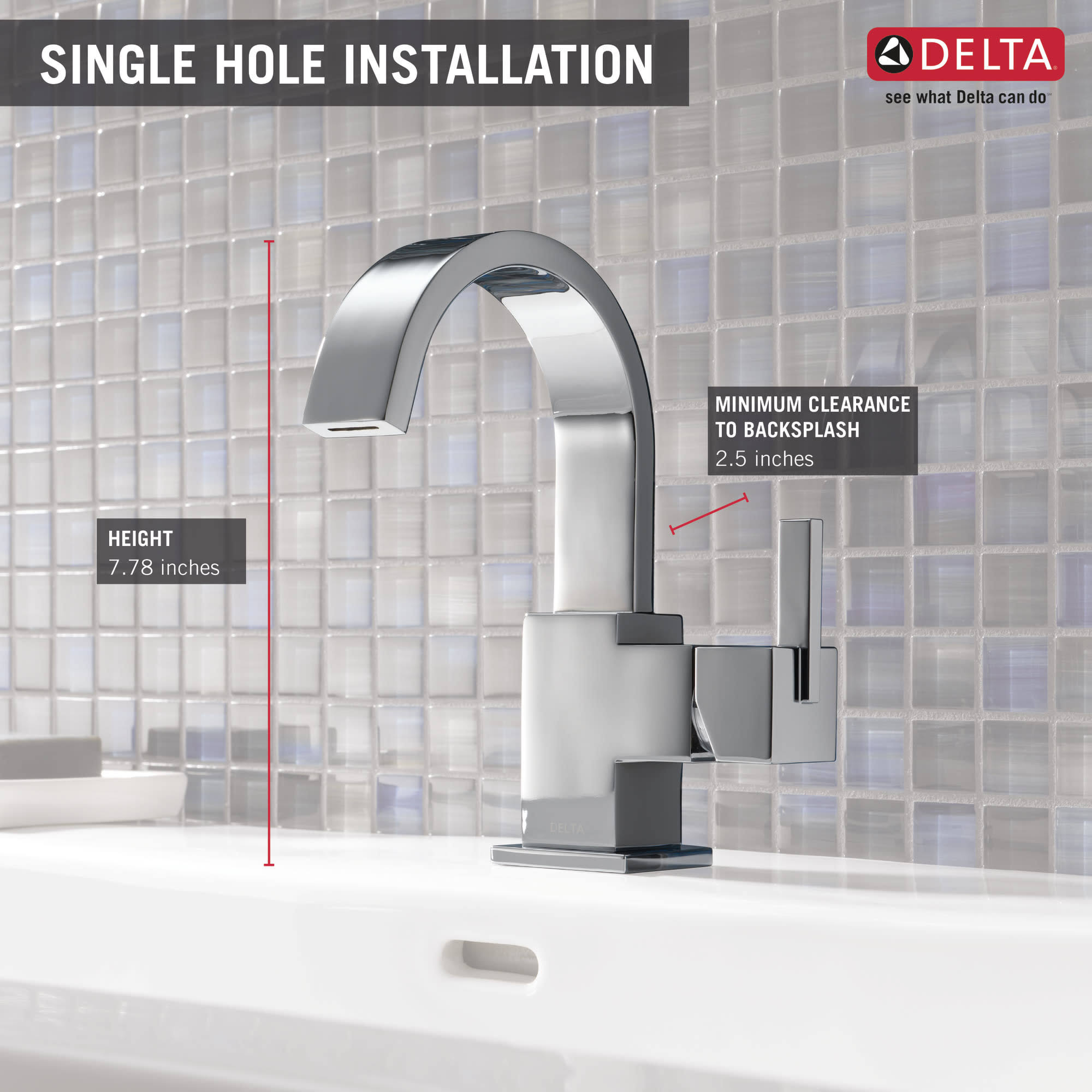 Delta Vero Single Handle Centerset Bathroom 4BEOFGOZ_RMDBQ