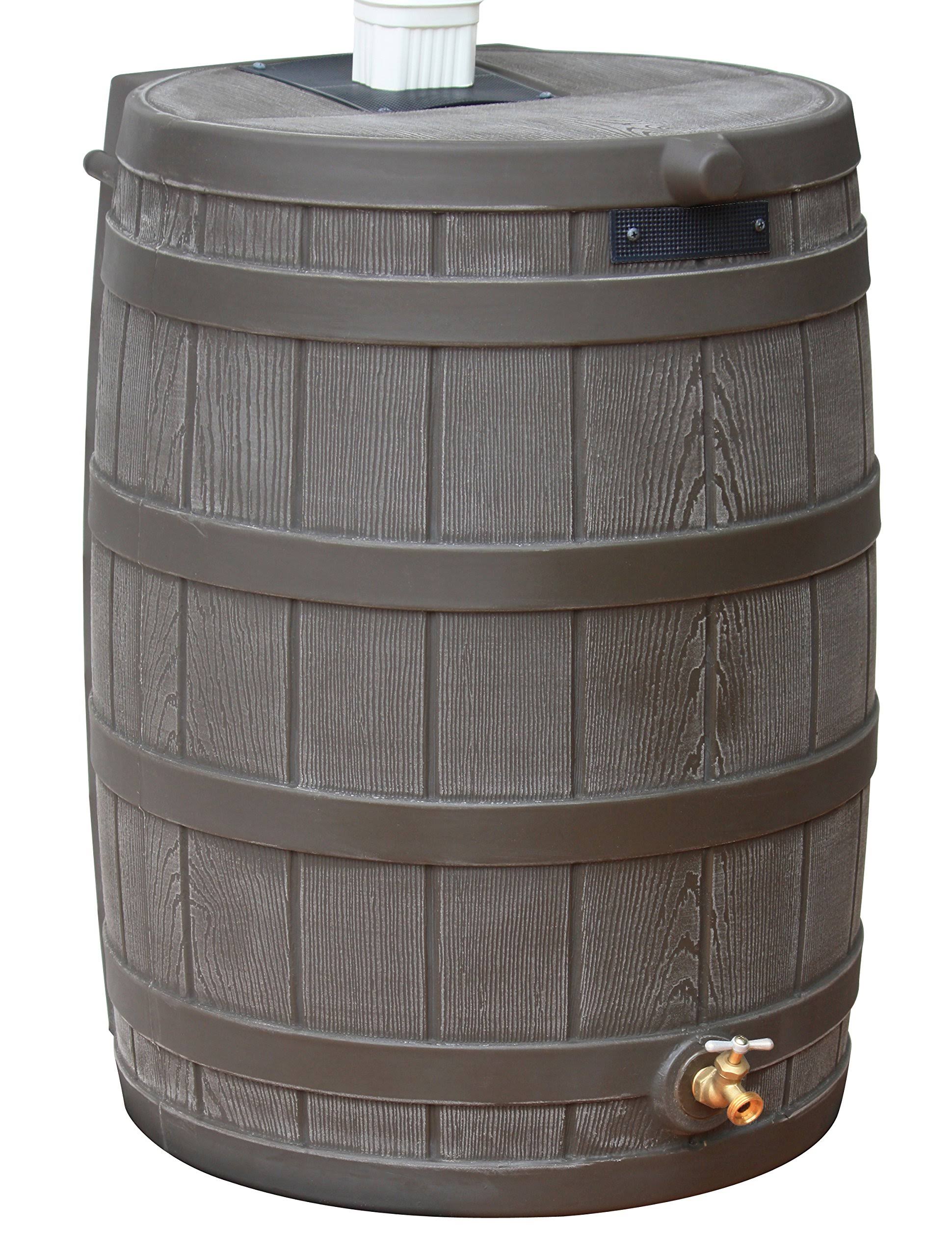 Good Ideas Rw50 Rain Wizard 50 Gallon Plastic Rain Barrel Water, Oak (10 Pack) MJOZ9IWJ_RZPM8