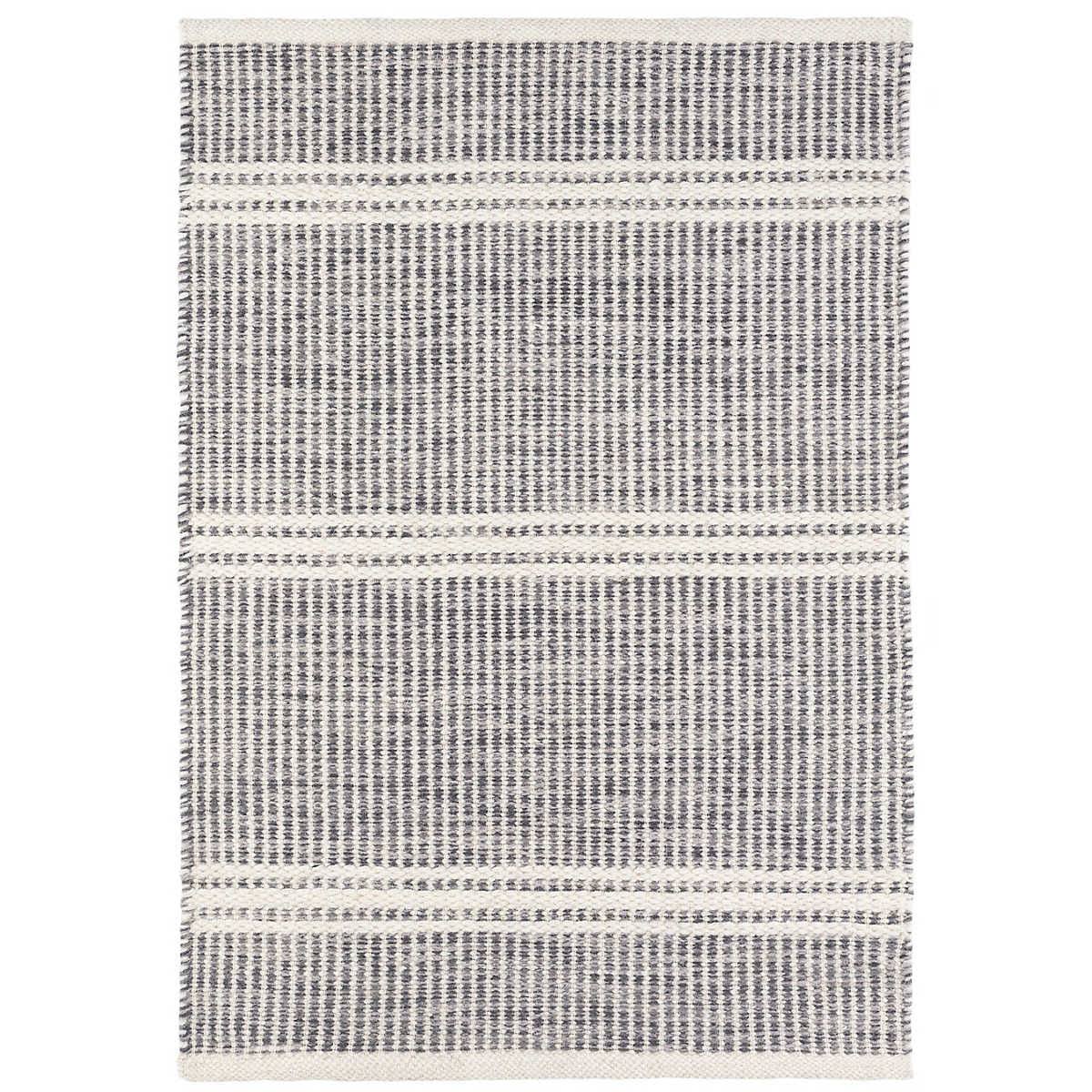 Dash Albert Malta Grey Handwoven Wool Rug 6' X 9' YZGDLEKV_FVBN3