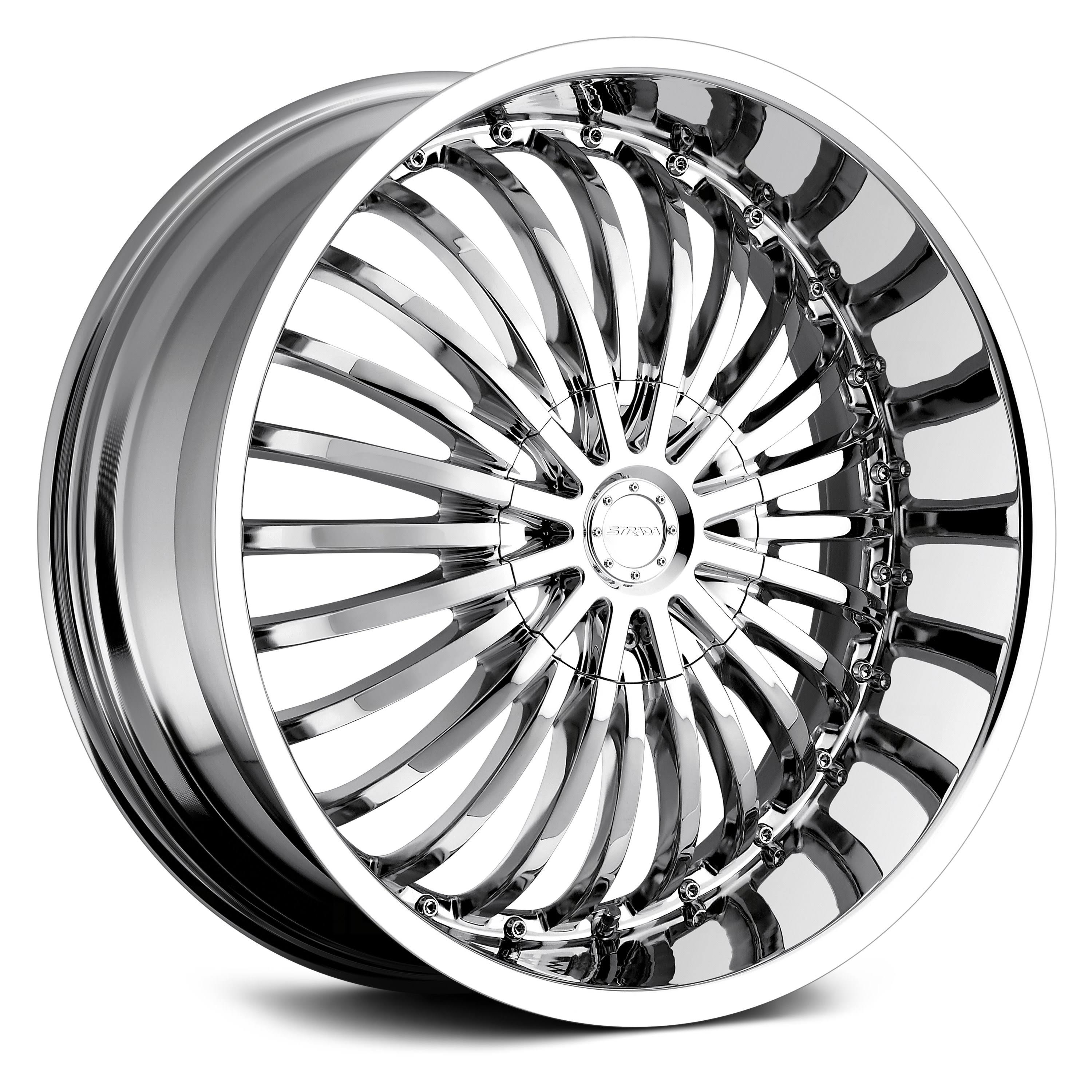 Strada Spina S16 Wheel 22x8.5 5x4.5 (5x114.3) 5x127 (5x5) Chrome MPQYYJRX_O5IS2