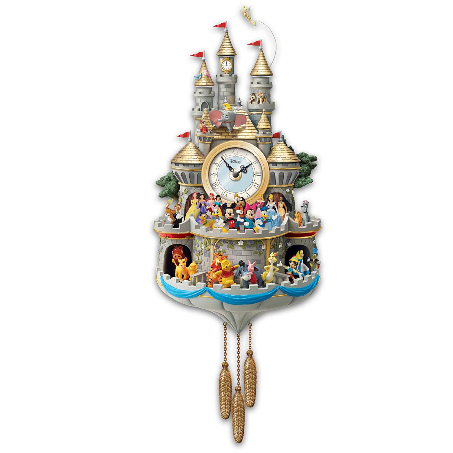 The Bradford Exchange Disney Timeless Magic Cuckoo Clock With Lights, Sound And PS5TQLDV_FQEUK