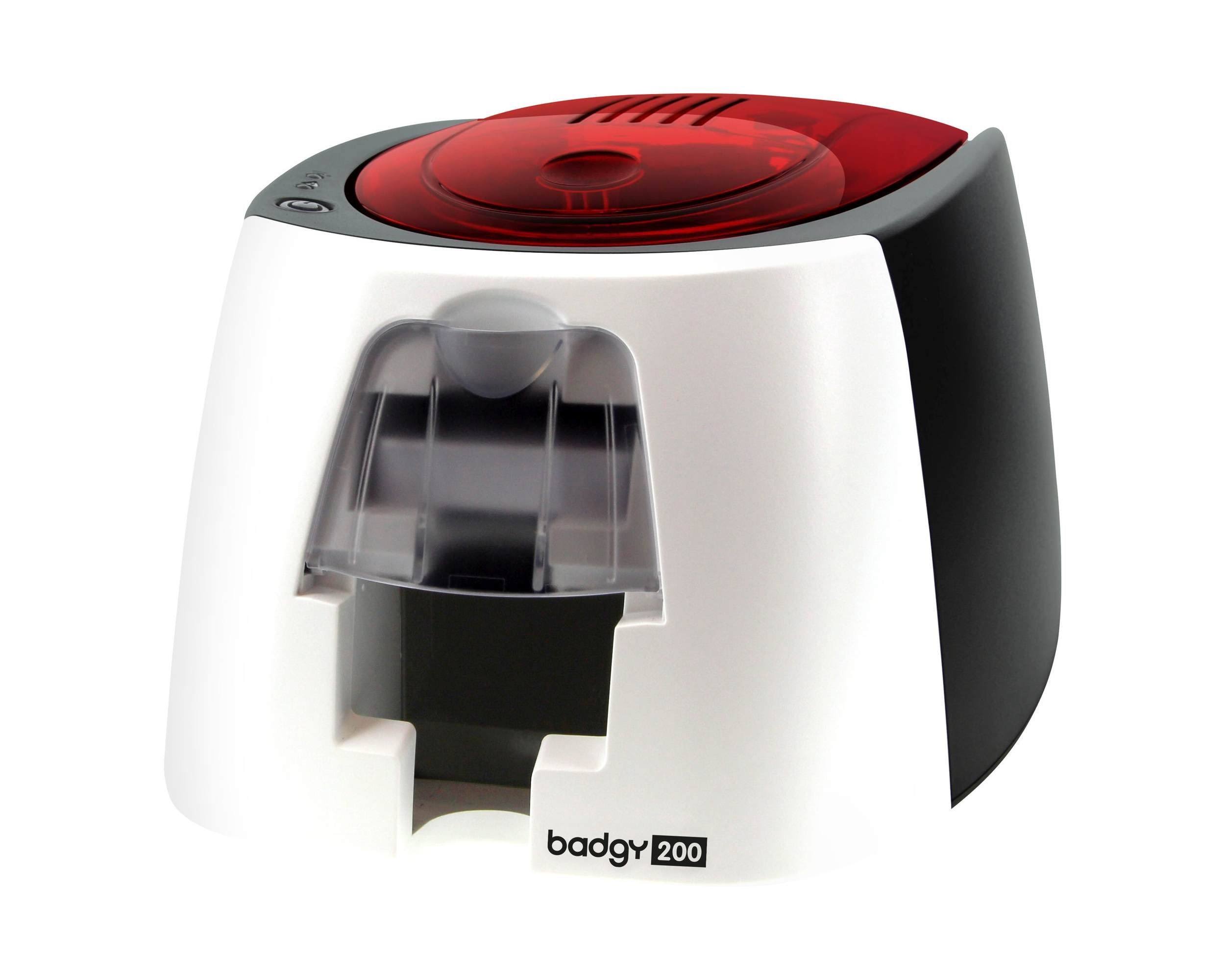 Evolis B22u0000rs Badgy200, Card Printing Solution, 1 Badgy200 Printer, Single Sided, 1 Color Ribbon For 100 Prints And 100ct Pvc Cards30mil With J6XFUNOO_JJQGY