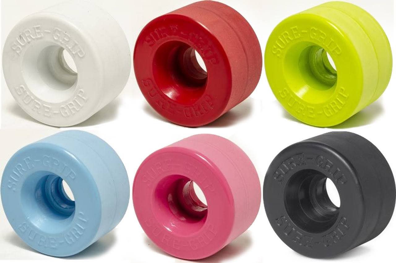 Sure-Grip 55mm Velvet Roller Skate Wheels (White) XAIKYHZI_Z2BWZ