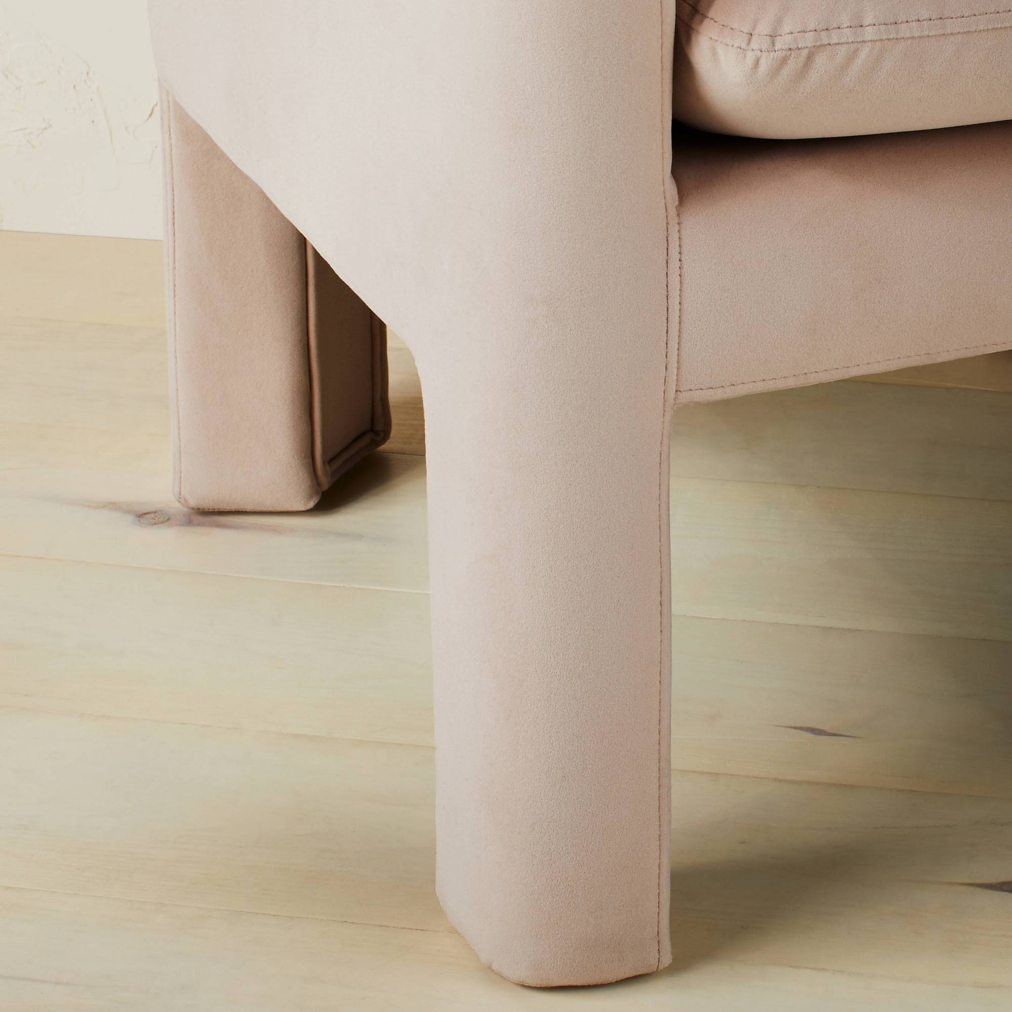Linaria Fully Upholstered Velvet Accent Chair Blush - Opalhouse Designed With FALXPU4V_IMYHL