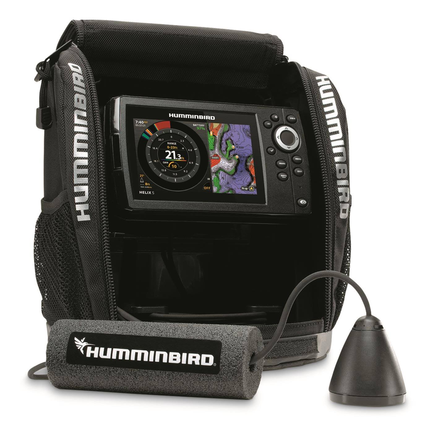 Humminbird Ice Helix 5 Chirp Gps G3 Sonar Combo Fishfinder, Dual Spectrum, Transducer Included -411730-KNLGM2UO_1PFGD