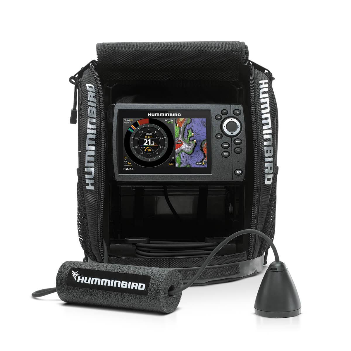 Humminbird Ice Helix 5 Chirp Gps G3 Sonar Combo Fishfinder, Dual Spectrum, Transducer Included -411730-KNLGM2UO_1PFGD