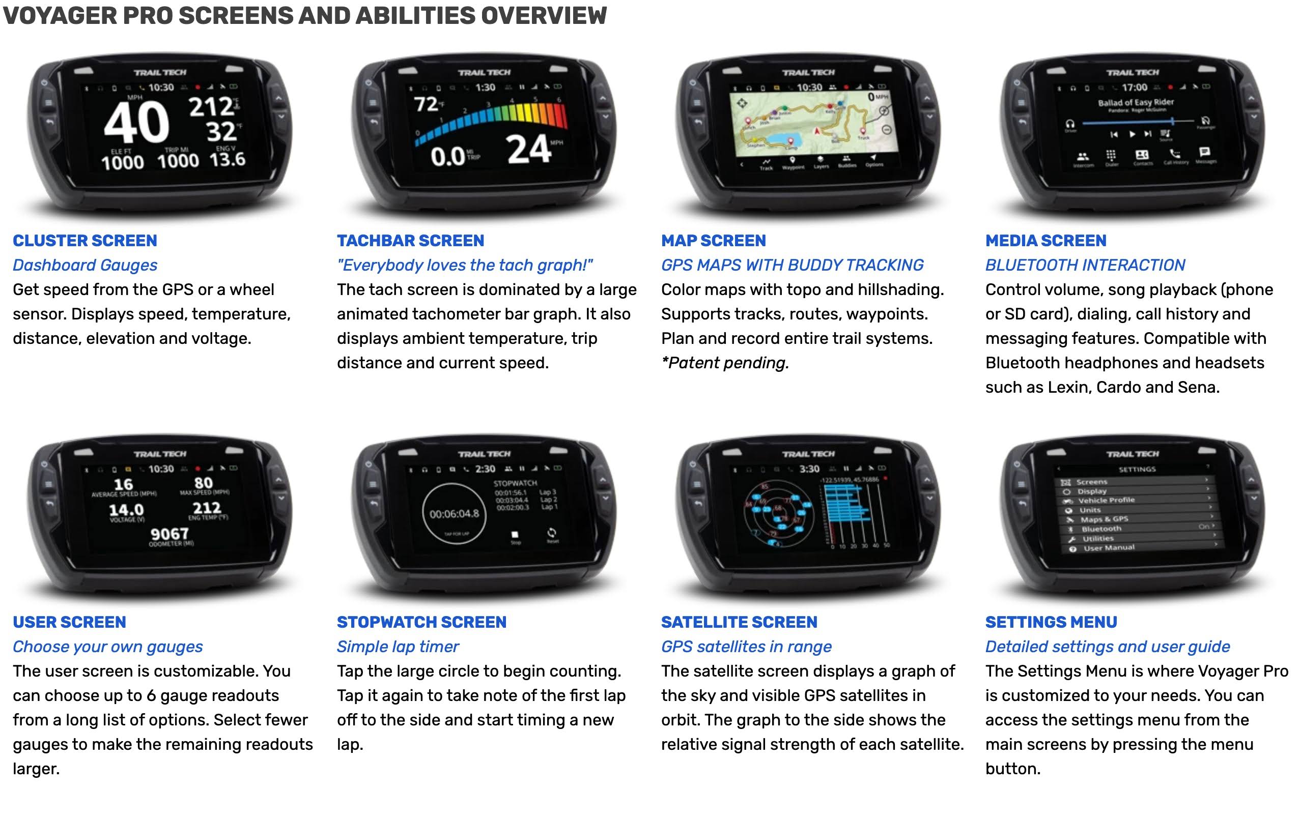 Trail Tech 922-128 Voyager Pro Gps 31COTCIY_UUBFX
