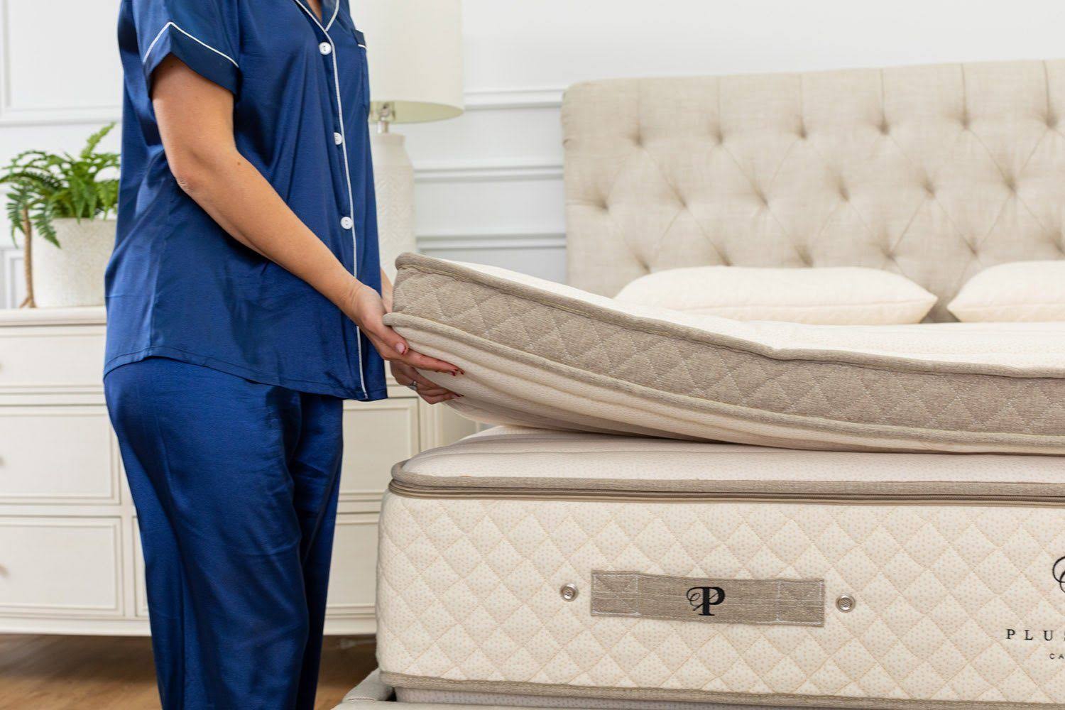 Organic Mattress Topper By Plushbeds, Full / 3 Inches / THD0VABC_CIFOR
