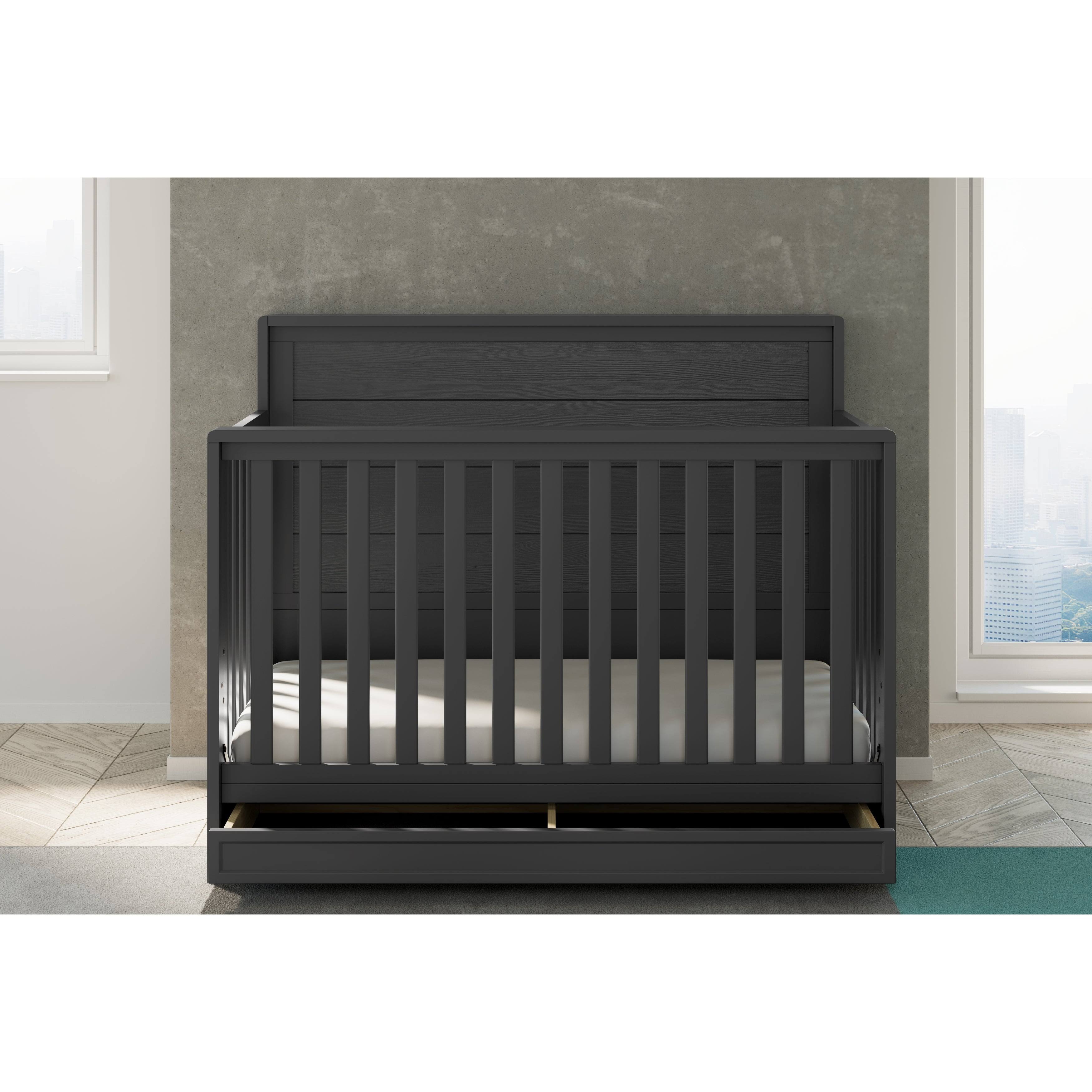 Storkcraft Luna 4-In-1 Convertible Crib With Drawer HM2B4SNX_0MFOS