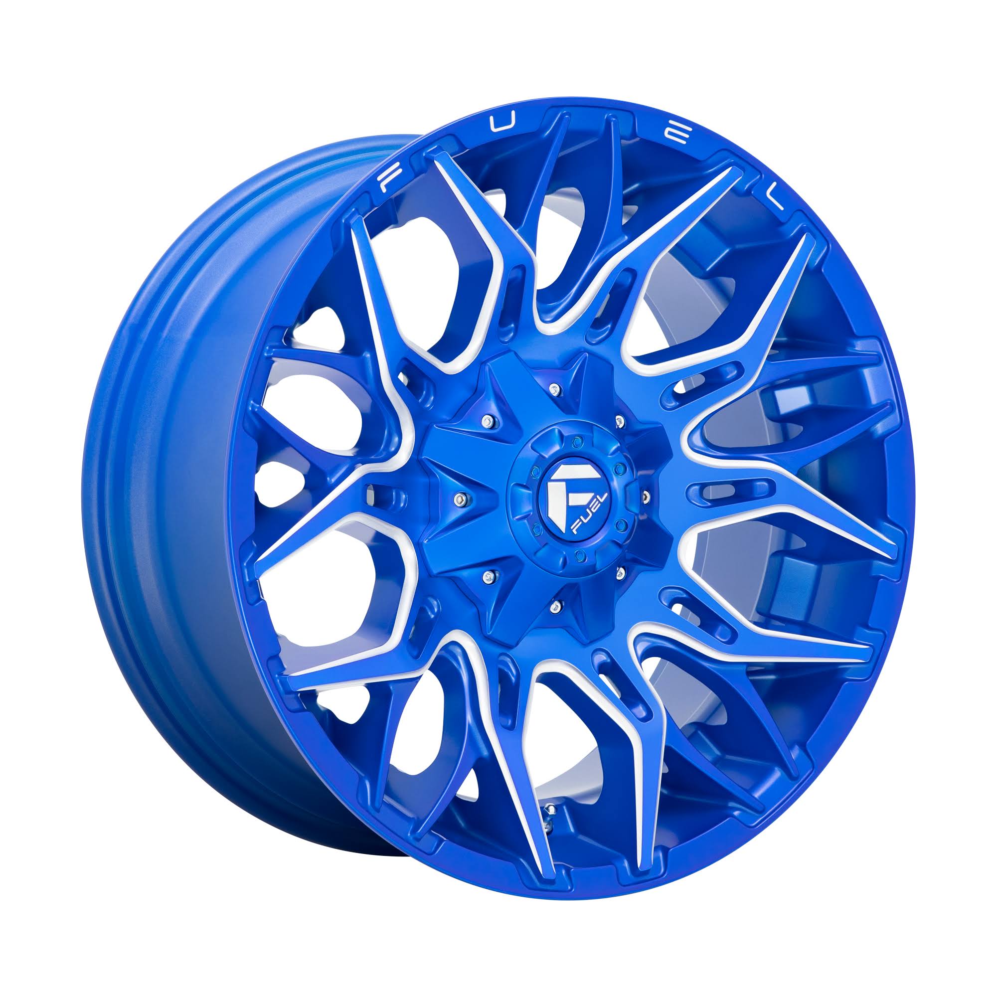 Fuel 1pc D770 Twitch 5x114.3/5x127 22x10 -18 Anodized Blue TYBDP4M0_VPECQ