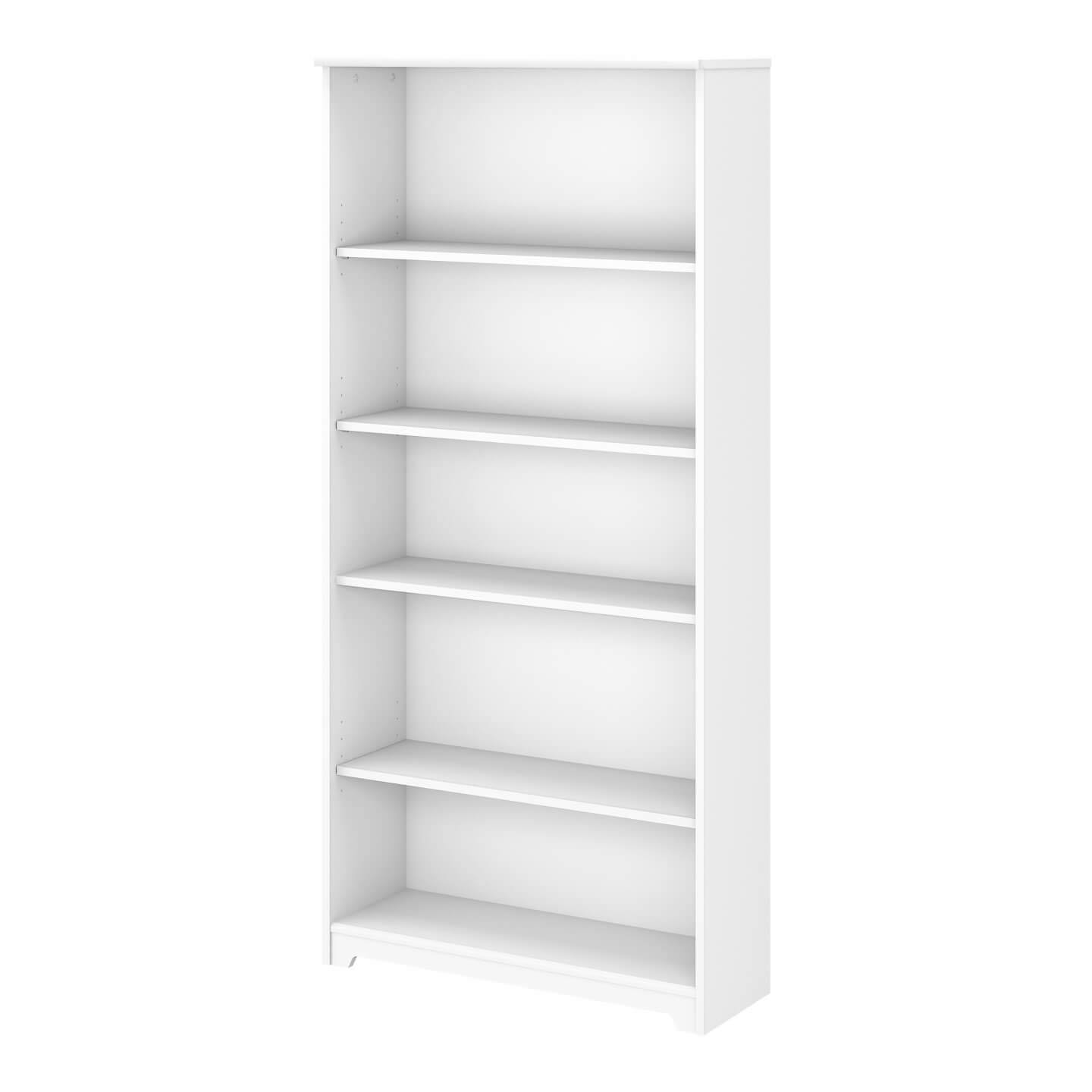 Bush Furniture Cabot Tall 5 Shelf Bookcase In Modern TTR0R8WC_OQFBM