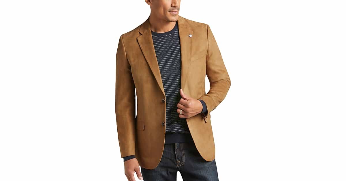 Nautica Men's Modern-Fit Faux-Suede Sport Coat - I1Y2VMDT_N8IWC