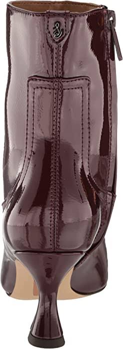 Sam Edelman Livia Womens Patent Square Toe Ankle Boots, Malbec 6XMRKD7H_KGAPZ