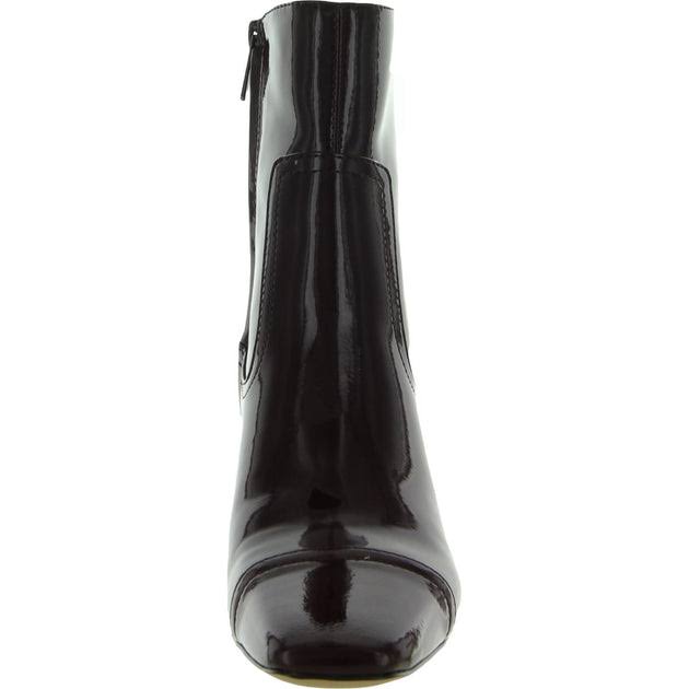 Sam Edelman Livia Womens Patent Square Toe Ankle Boots, Malbec 6XMRKD7H_KGAPZ
