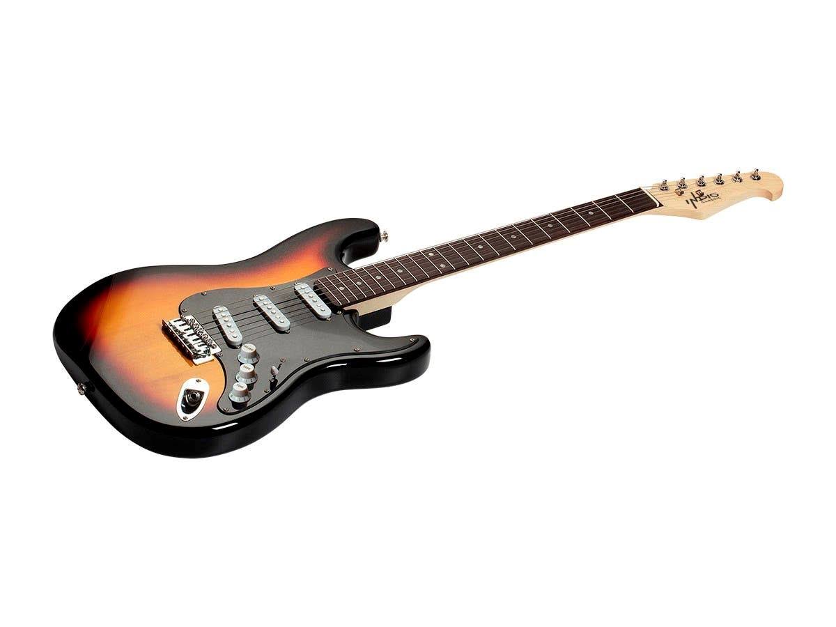 Monoprice Indio Cali Classic Electric Guitar - Sunburst, With Gig C7AKEQSQ_RD5GK