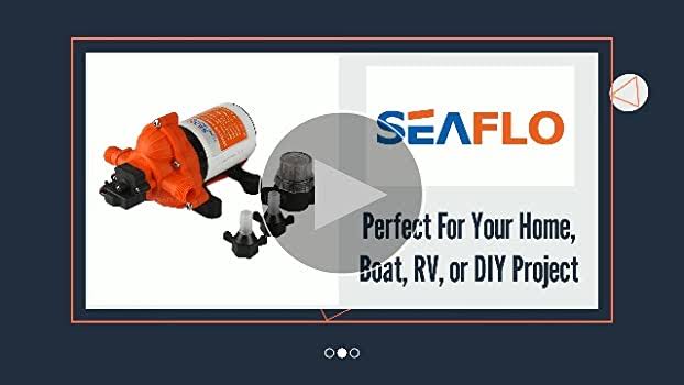 Seaflo 33-Series Industrial Water Pressure Pump W/Power Plug For Wall Outlet - 115vac, 3.3 Gpm, 45 FI1REI5U_WDSWZ