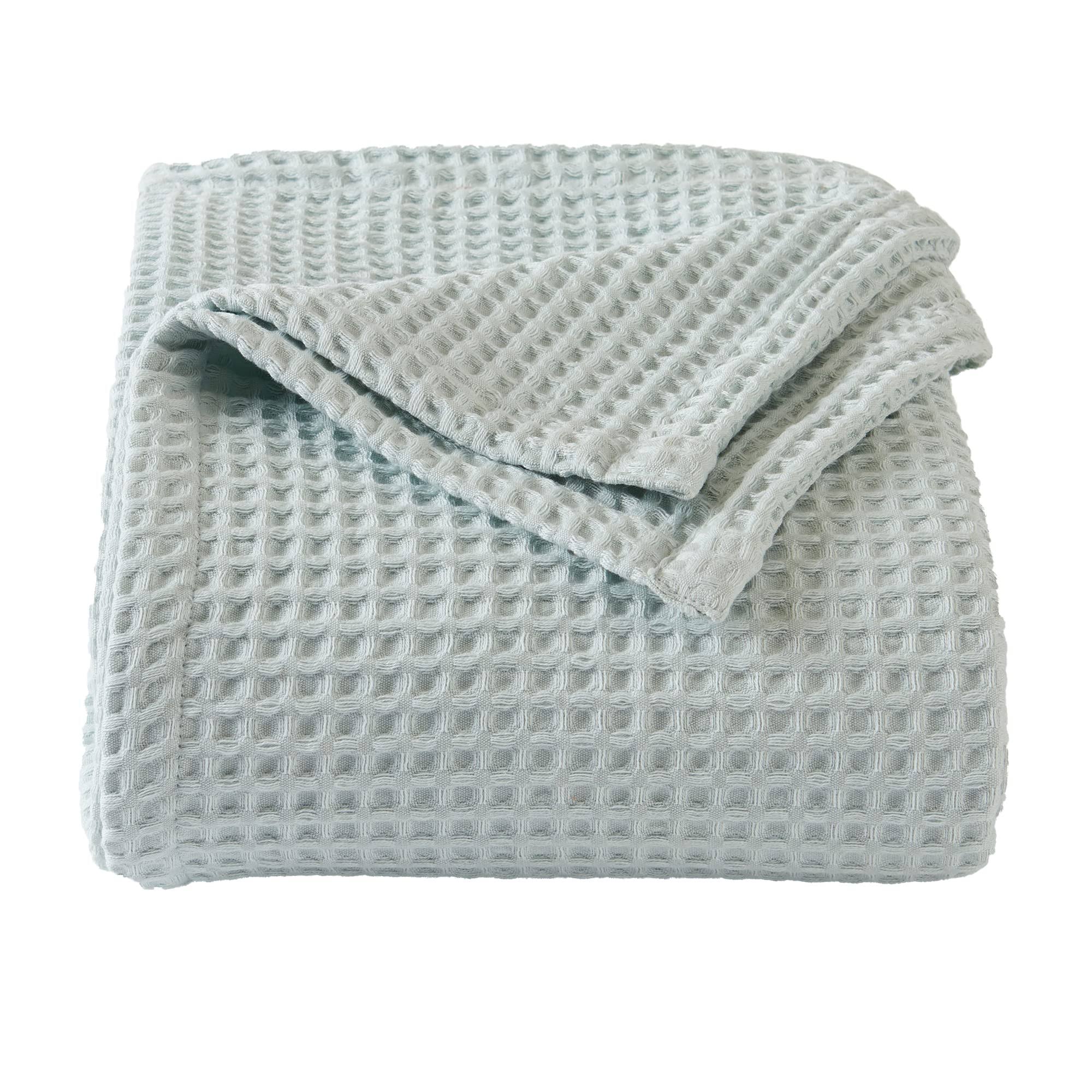 Market & Place 100% Cotton Waffle Weave Bed Blanket King Burnt OSJ2TT9I_TWOAS
