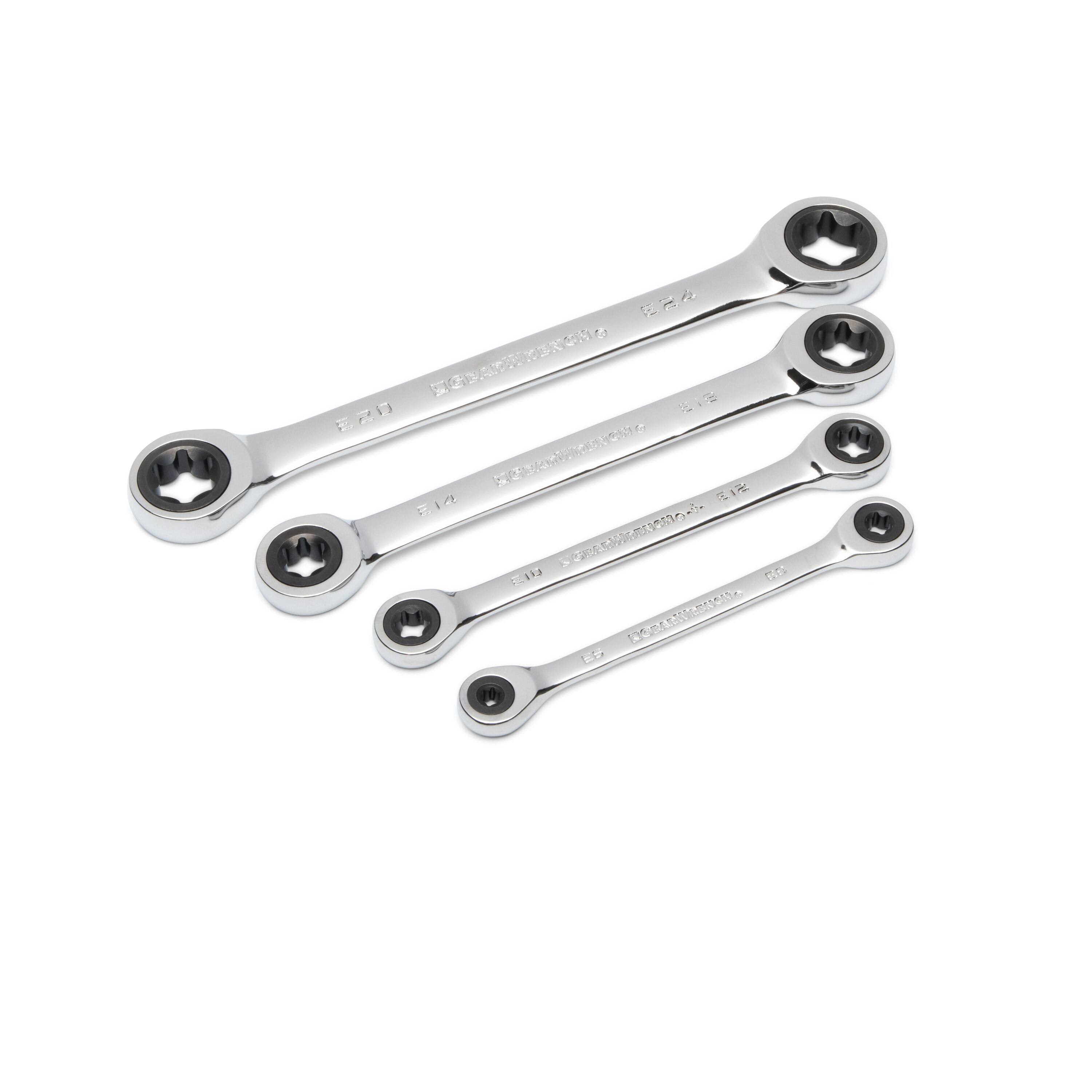 Gearwrench 4 Pc E-Torx Double Box Ratcheting Wrench HYJPL6RN_XRGPK