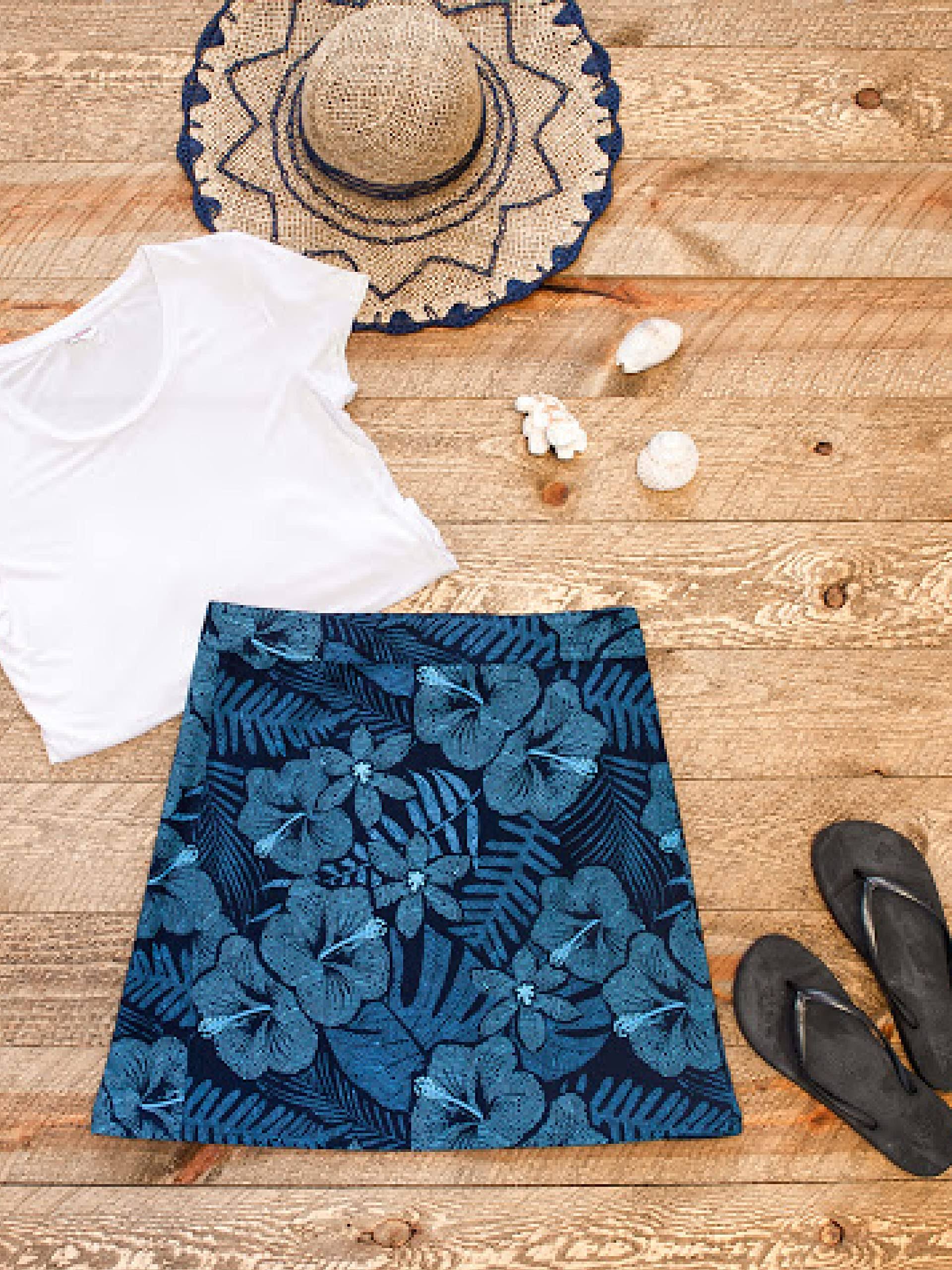 Ripskirt Hawaii | Length 2 With Pockets | Quick Wrap, Quick Dry, Travel Skirt With Side V0QOZK9Q_4K39M