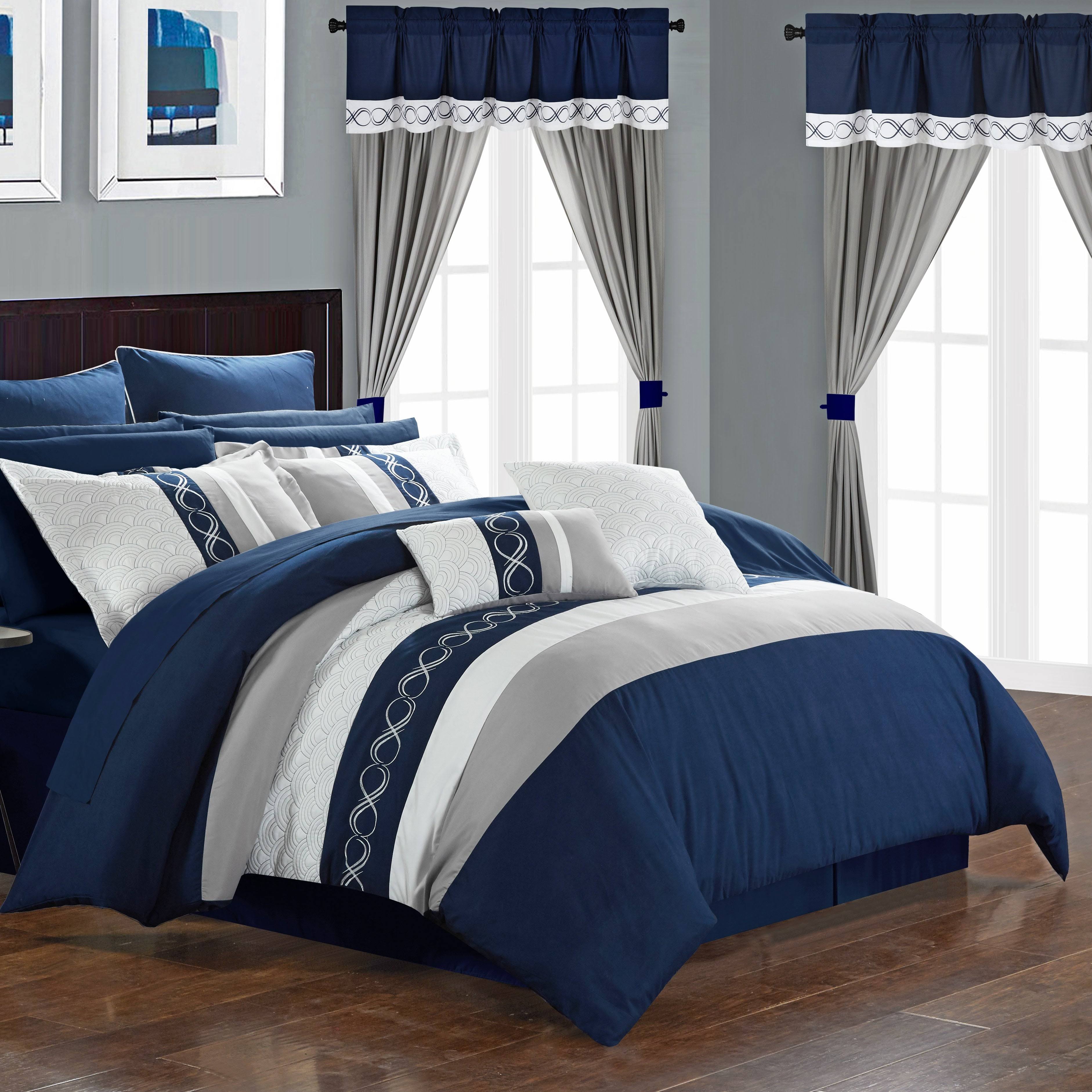 Chic Home Idit Comforter Set, Beige, King (24 Piece) CTQWA9JX_LWIHE