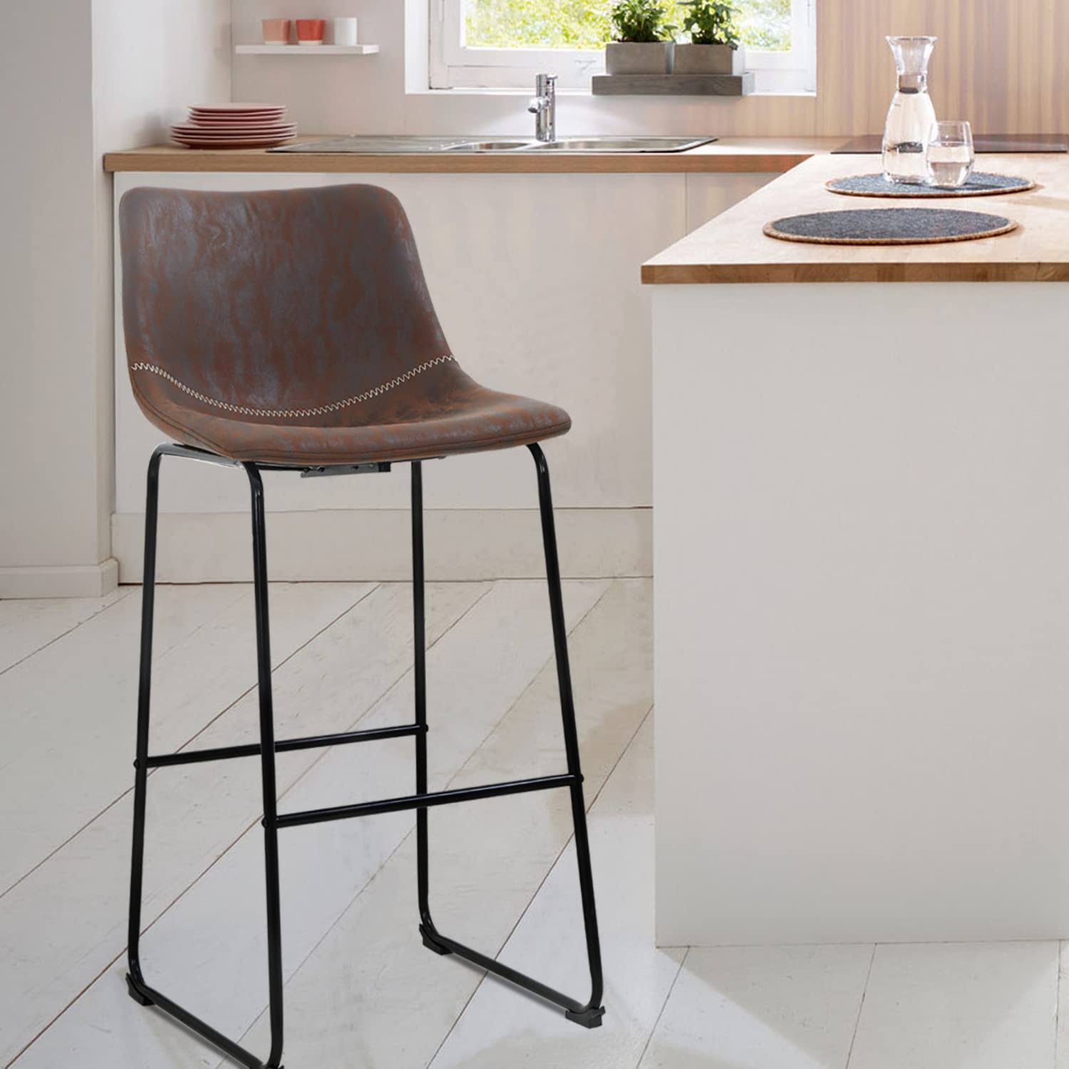 Fdw Fashion Barstools,Bar Stools Set Of 2 Bar Stool Counter Height Bar, LHNDUZ4J_ZBZRV
