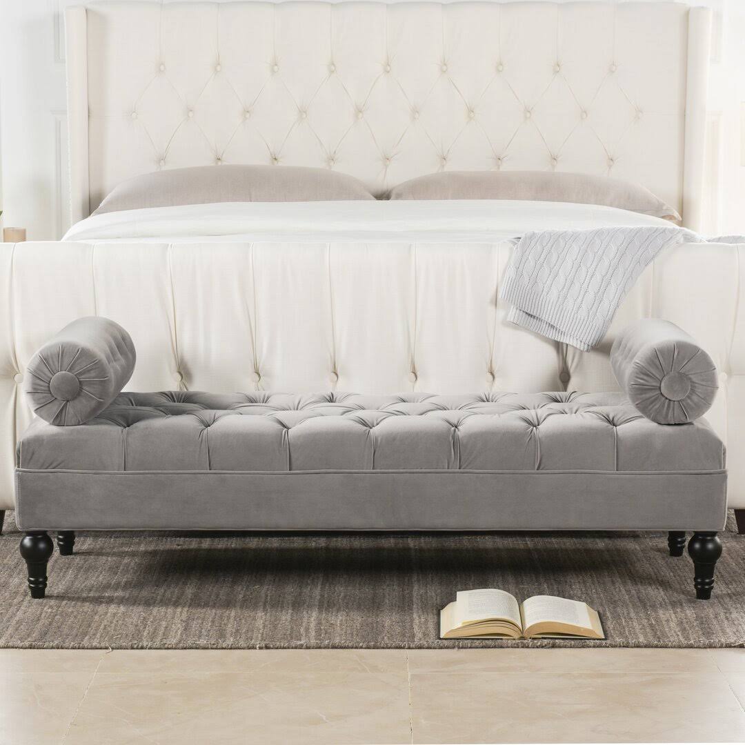 Geir Upholstered Bench Rosdorf Park Color: Opal JDGPC5OL_MJIYV