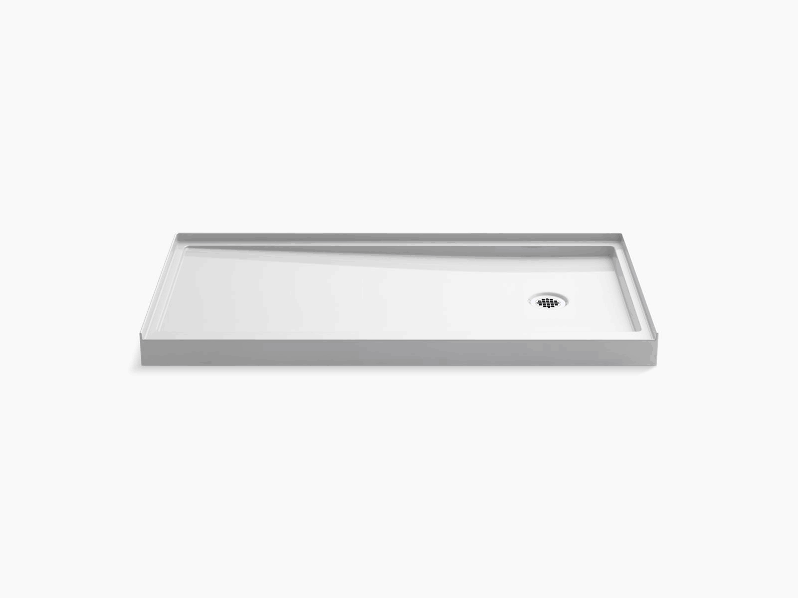 Kohler K-8642-0 White Rely 60 X 30 Shower Base With Right-Hand 6G6SXN5A_KXOAD
