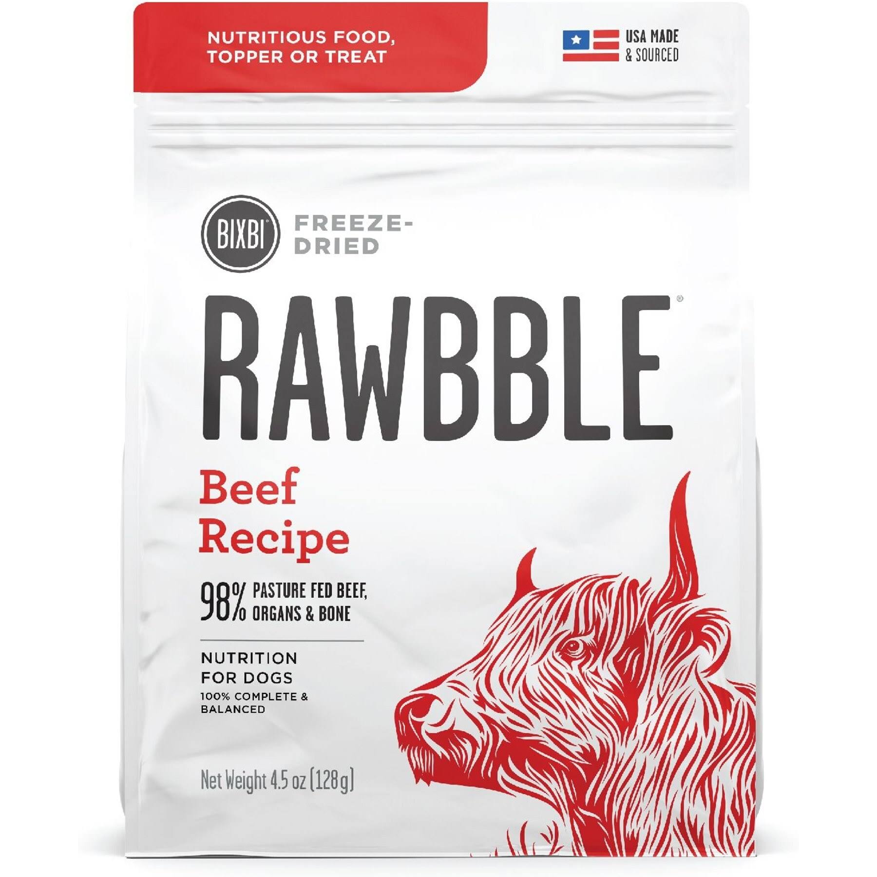 Rawbble Freeze Dried Dog Food Beef / 4.5 N5J4N8MM_PEKCL