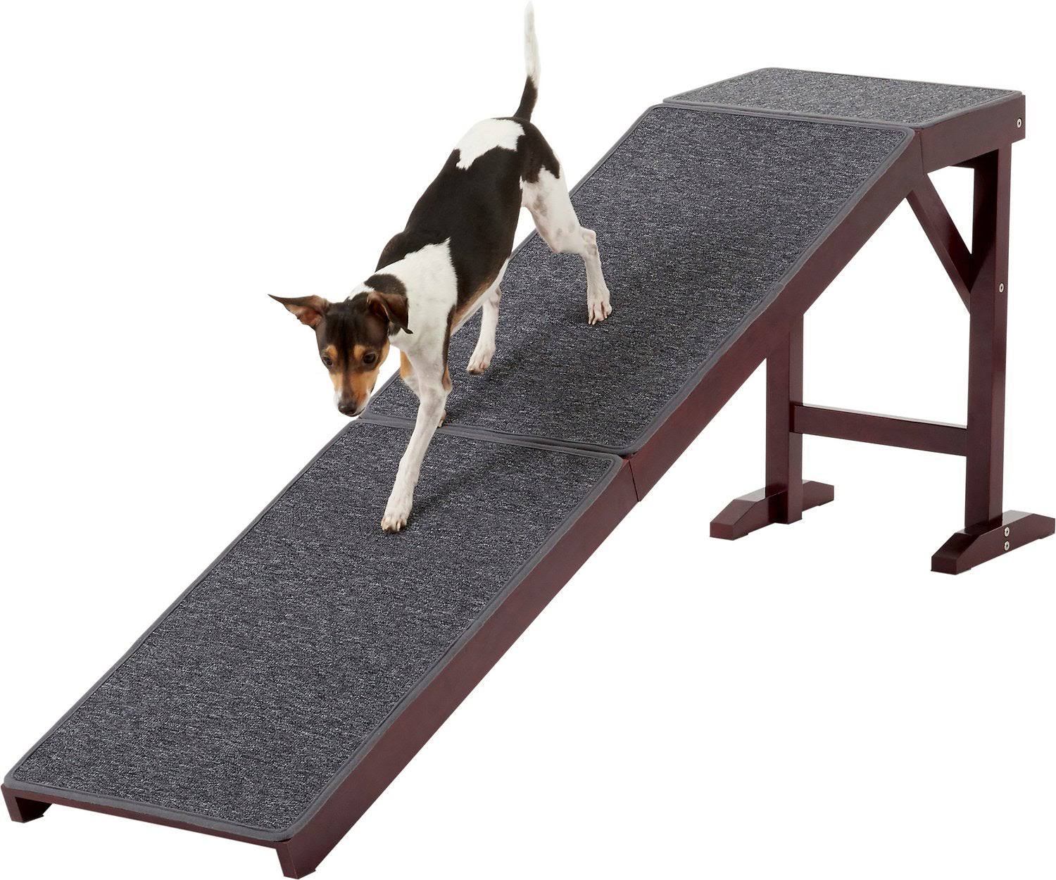 Frisco Deluxe Wooden Carpeted Cat & Dog Ramp, 8PTQ88W4_ZTFNM
